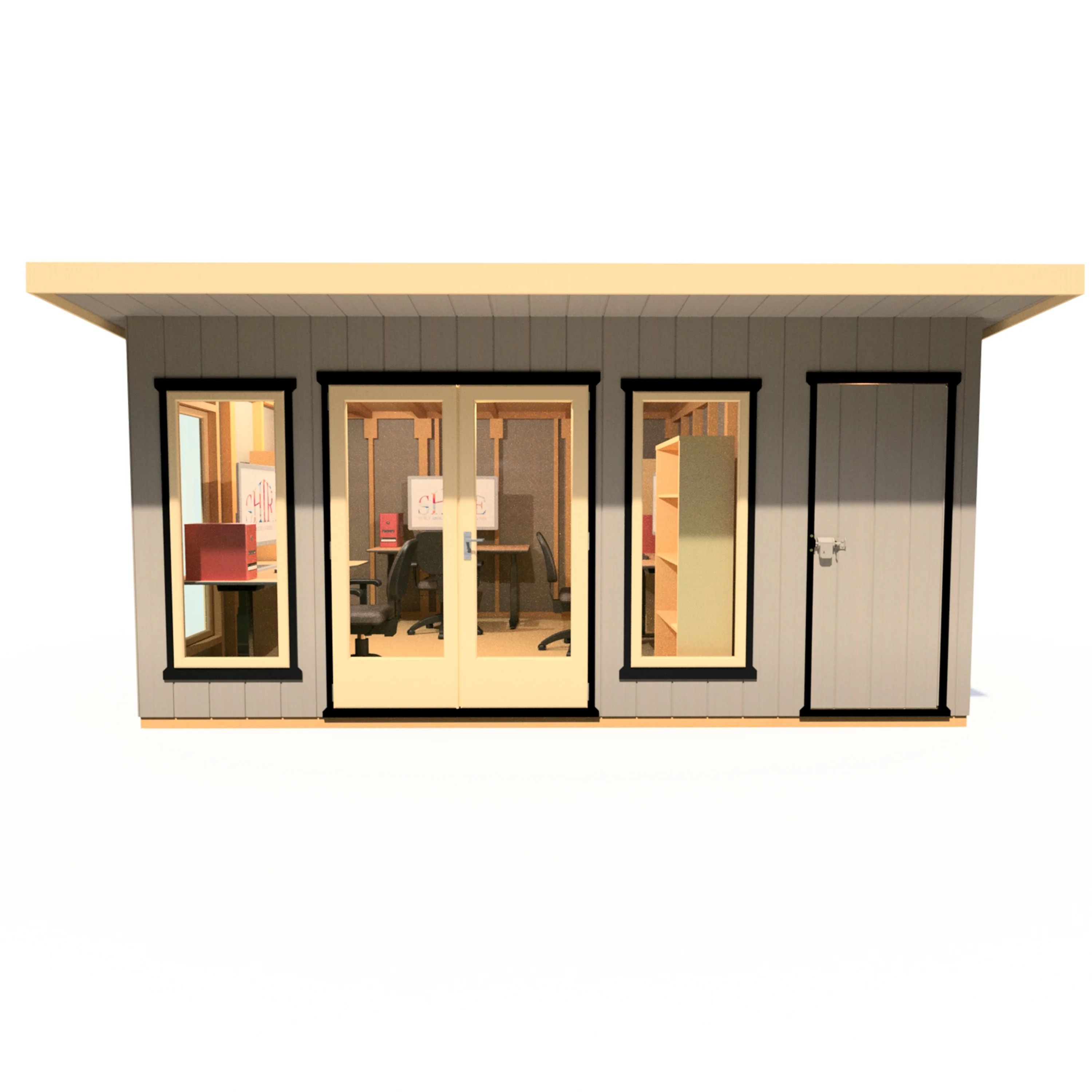 Shire Cali 16x12 Garden Office with Storage - Image 5