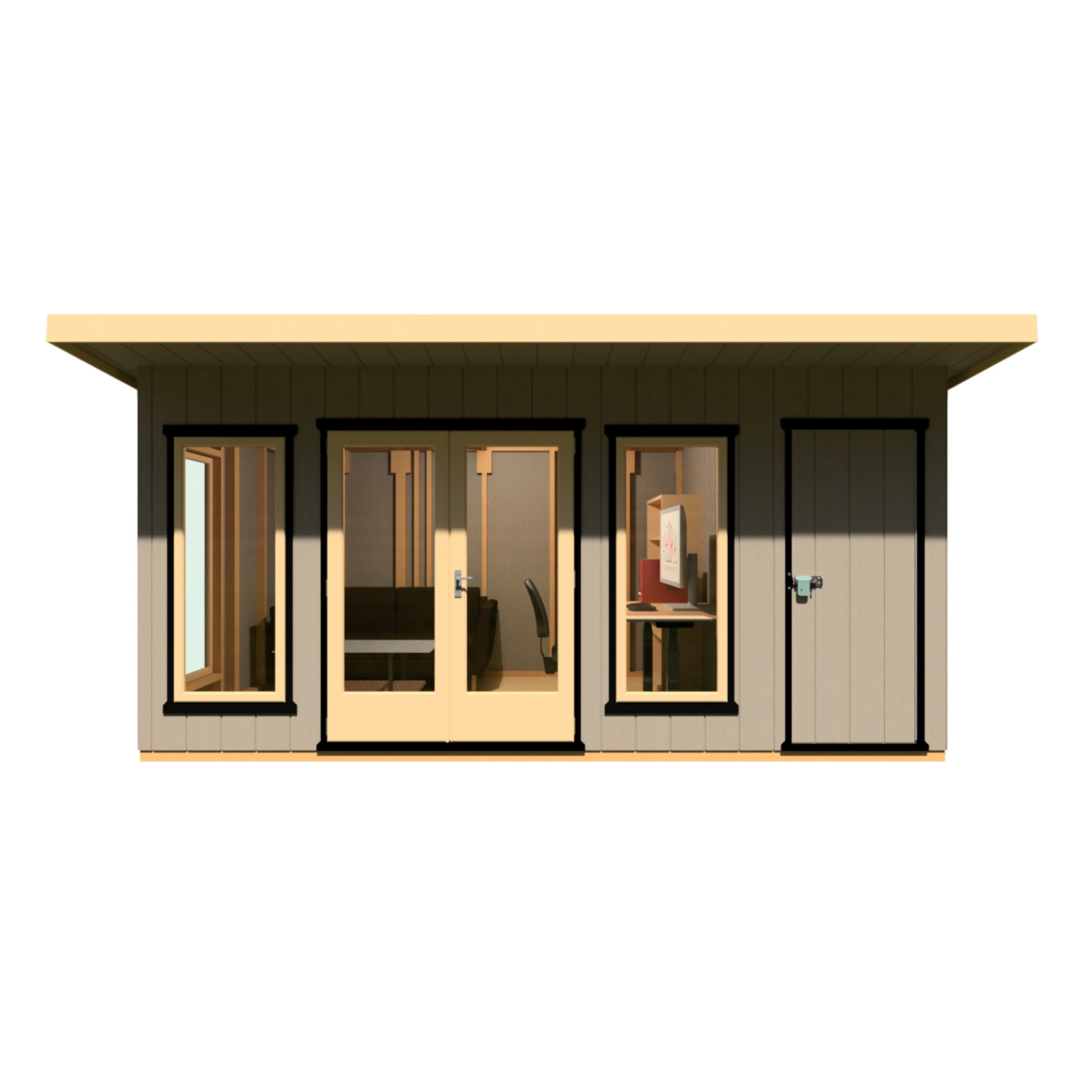 Shire Cali 16x8 Garden Office with Storage