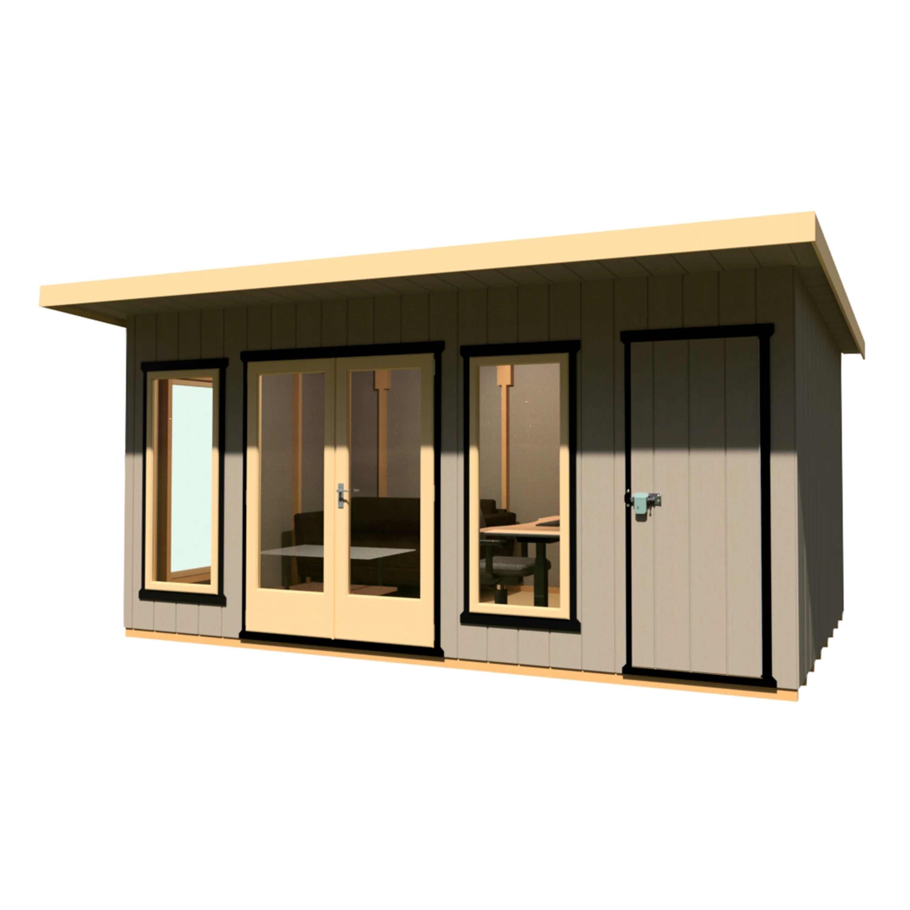 Shire Cali 16x8 Garden Office with Storage - Image 10