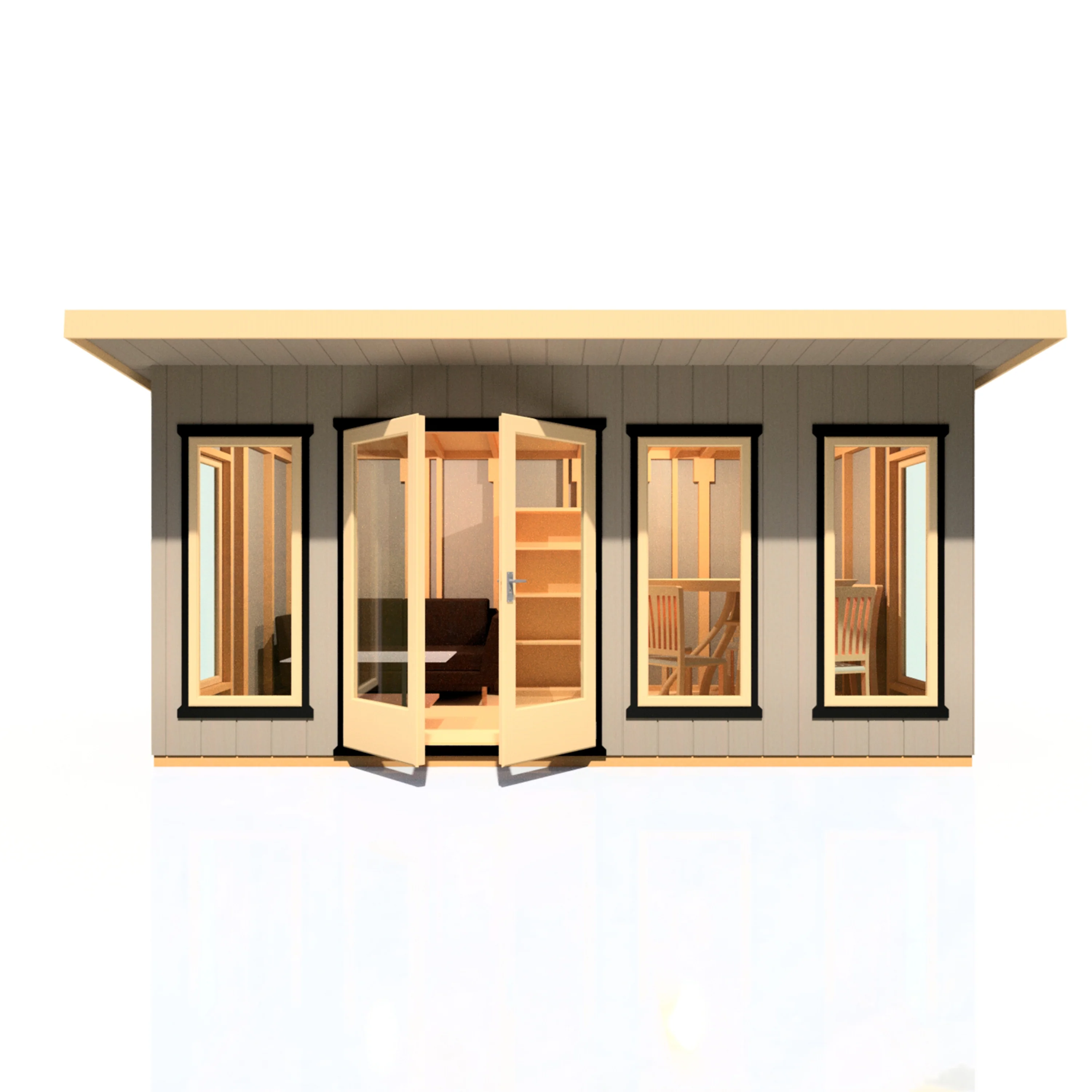 Shire Cali 16x8 Garden Office with Storage - Image 7