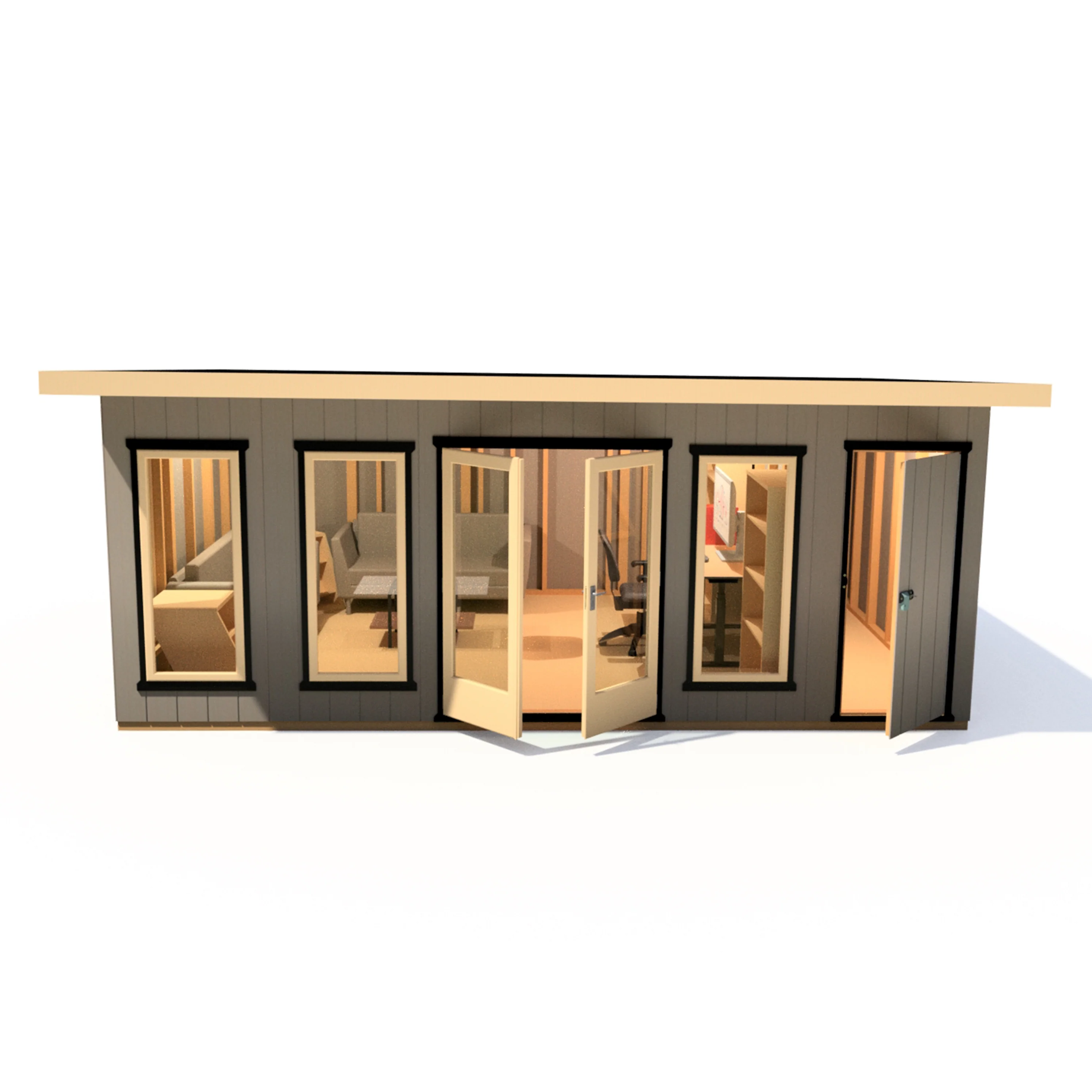 Shire Cali 20x12 Garden Office with Storage