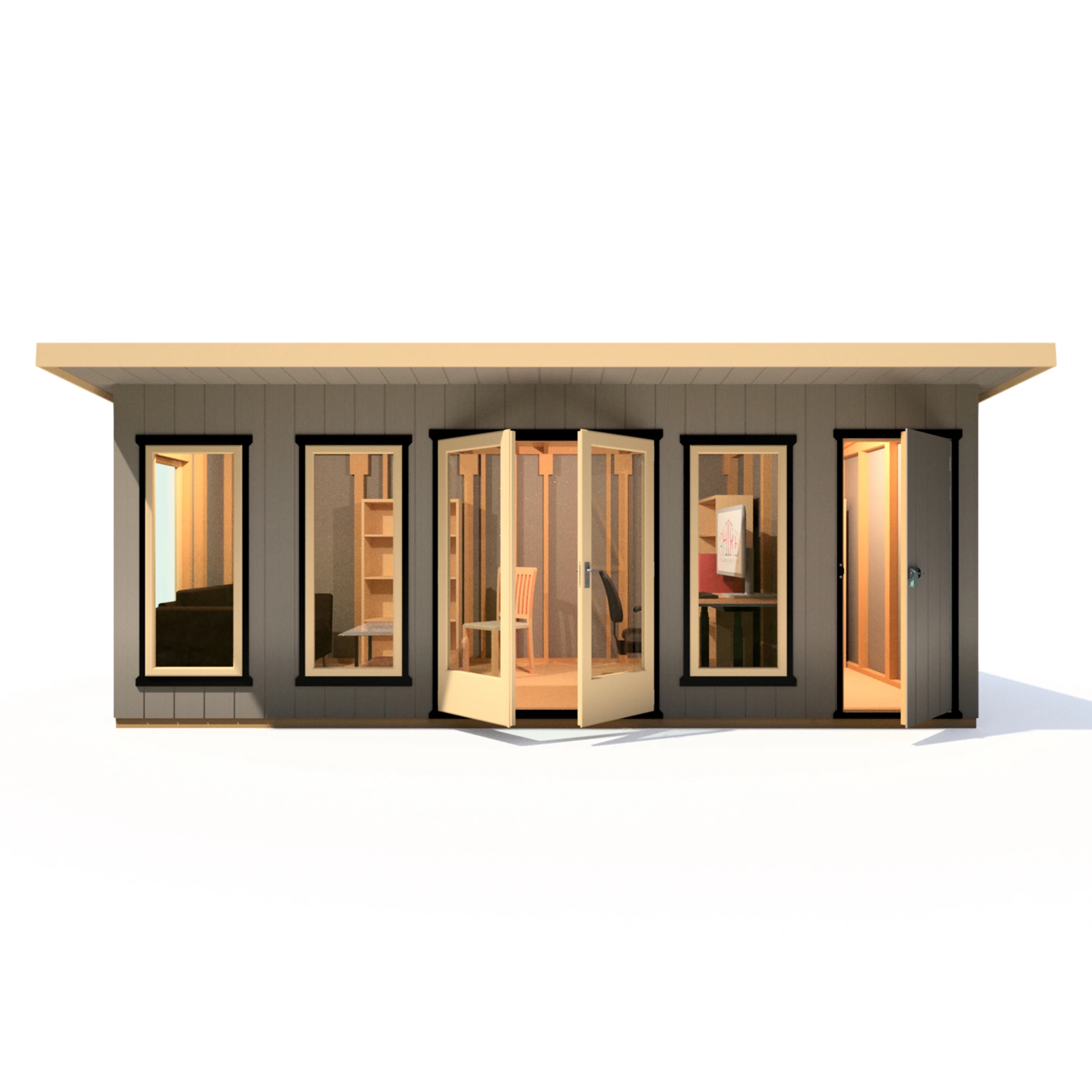 Shire Cali 20x8 Garden Office with Storage