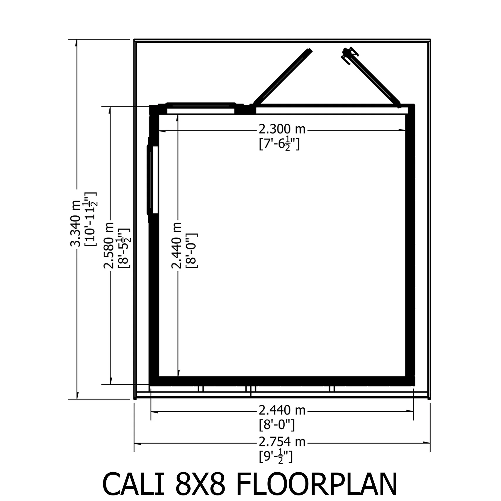 Shire Cali 8x8 Garden Office - Image 2