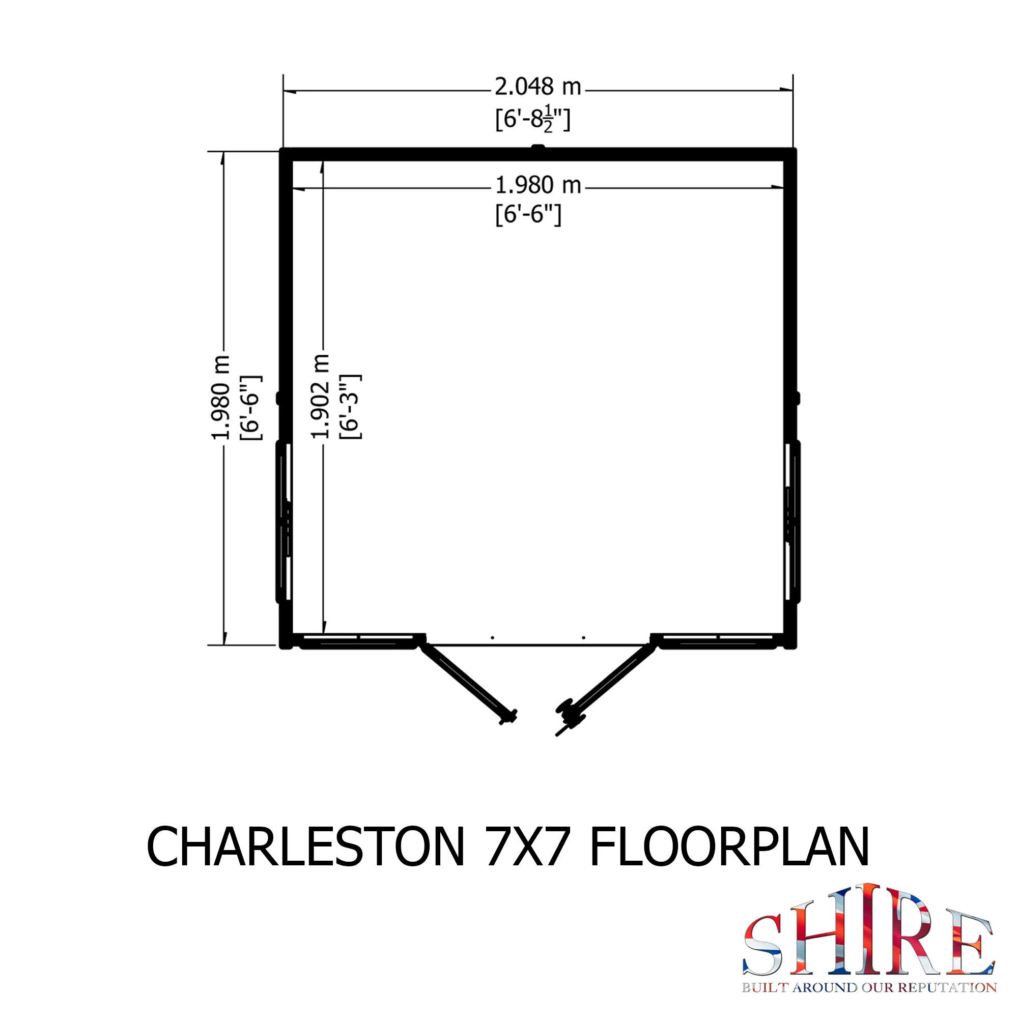 Shire Charleston 7x7 Summerhouse - Image 3