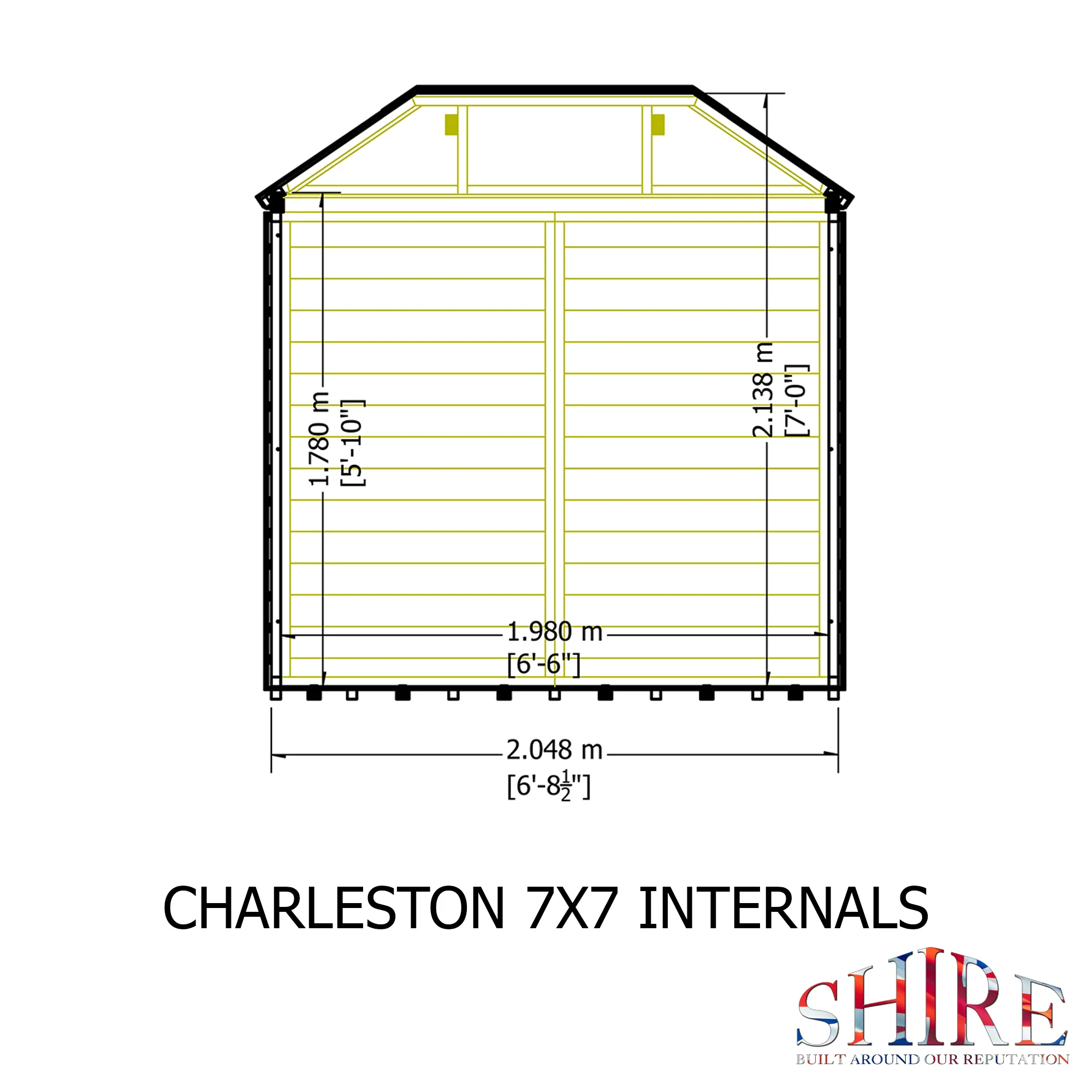 Shire Charleston 7x7 Summerhouse - Image 8