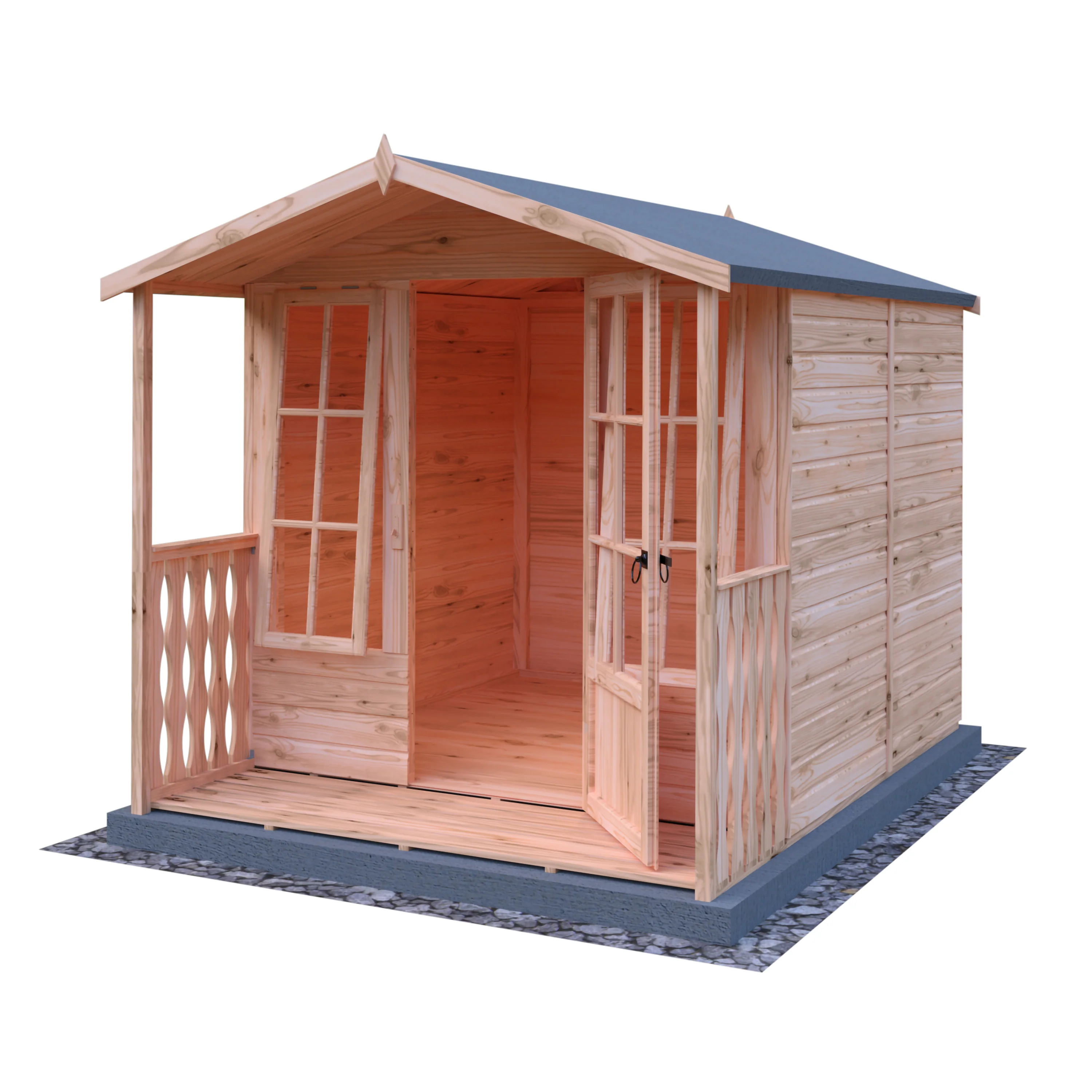 Shire Chatsworth 7x7 Summerhouse with Verandah - Image 2