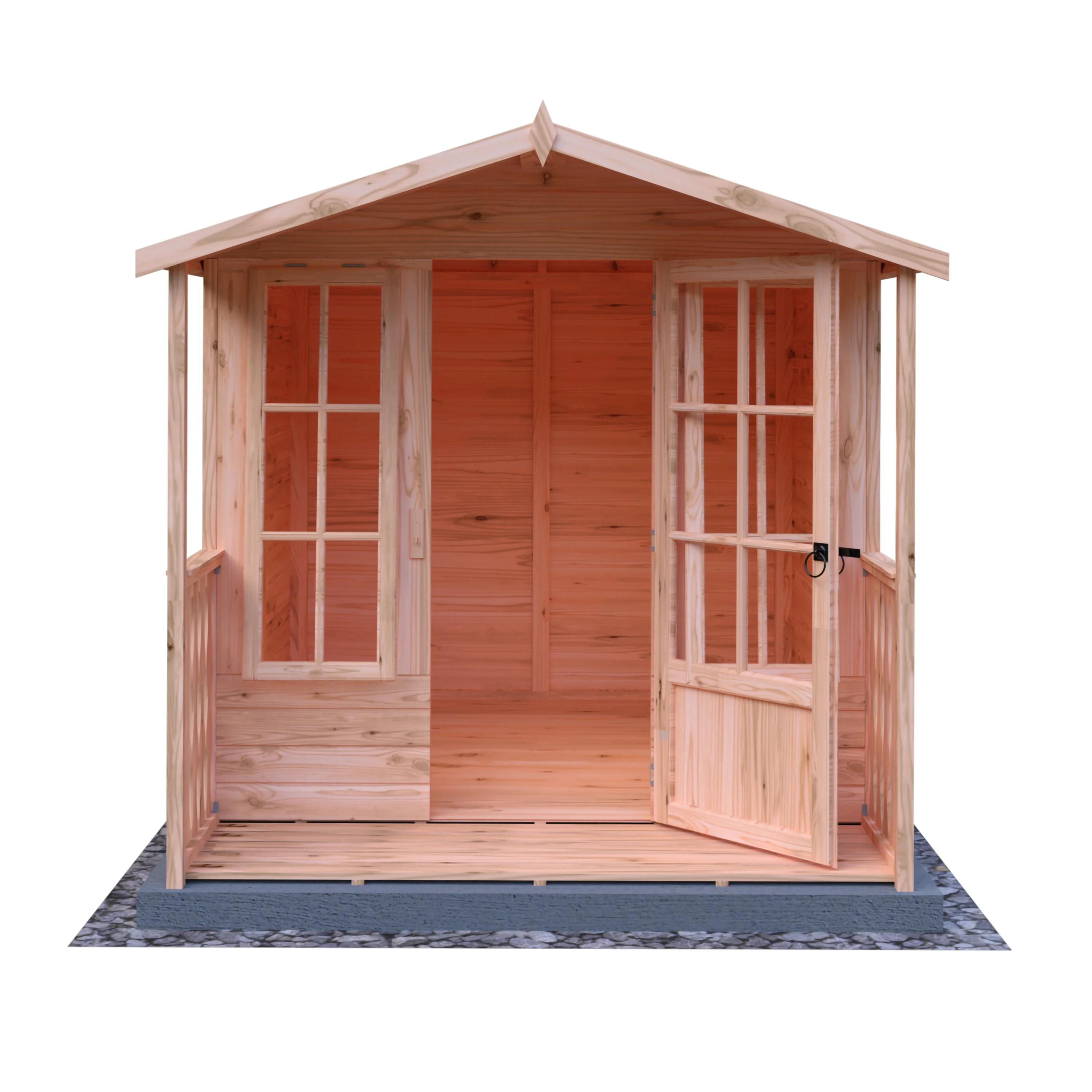Shire Chatsworth 7x7 Summerhouse with Verandah - Image 6