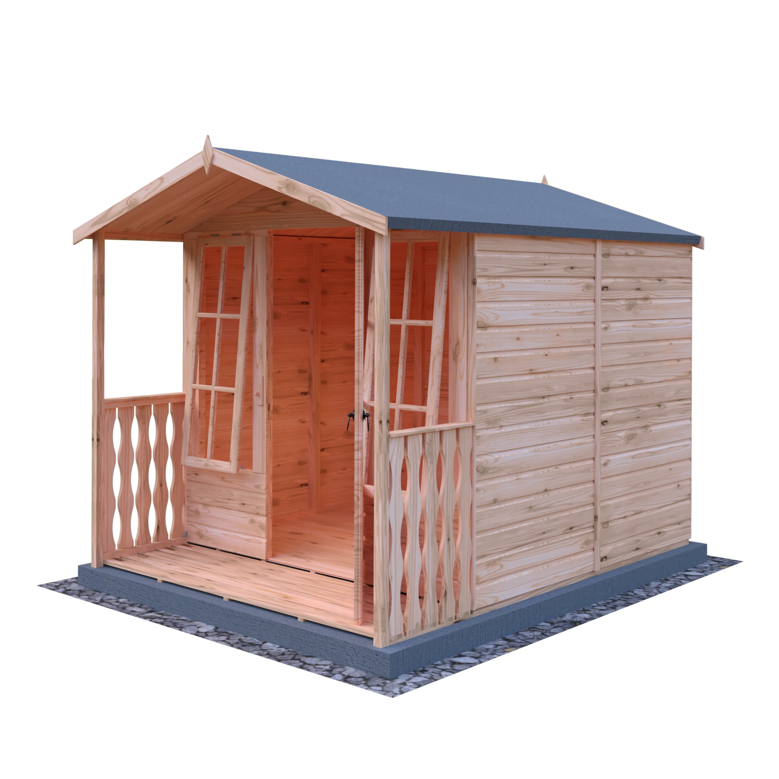 Shire Chatsworth 7x7 Summerhouse with Verandah - Image 7