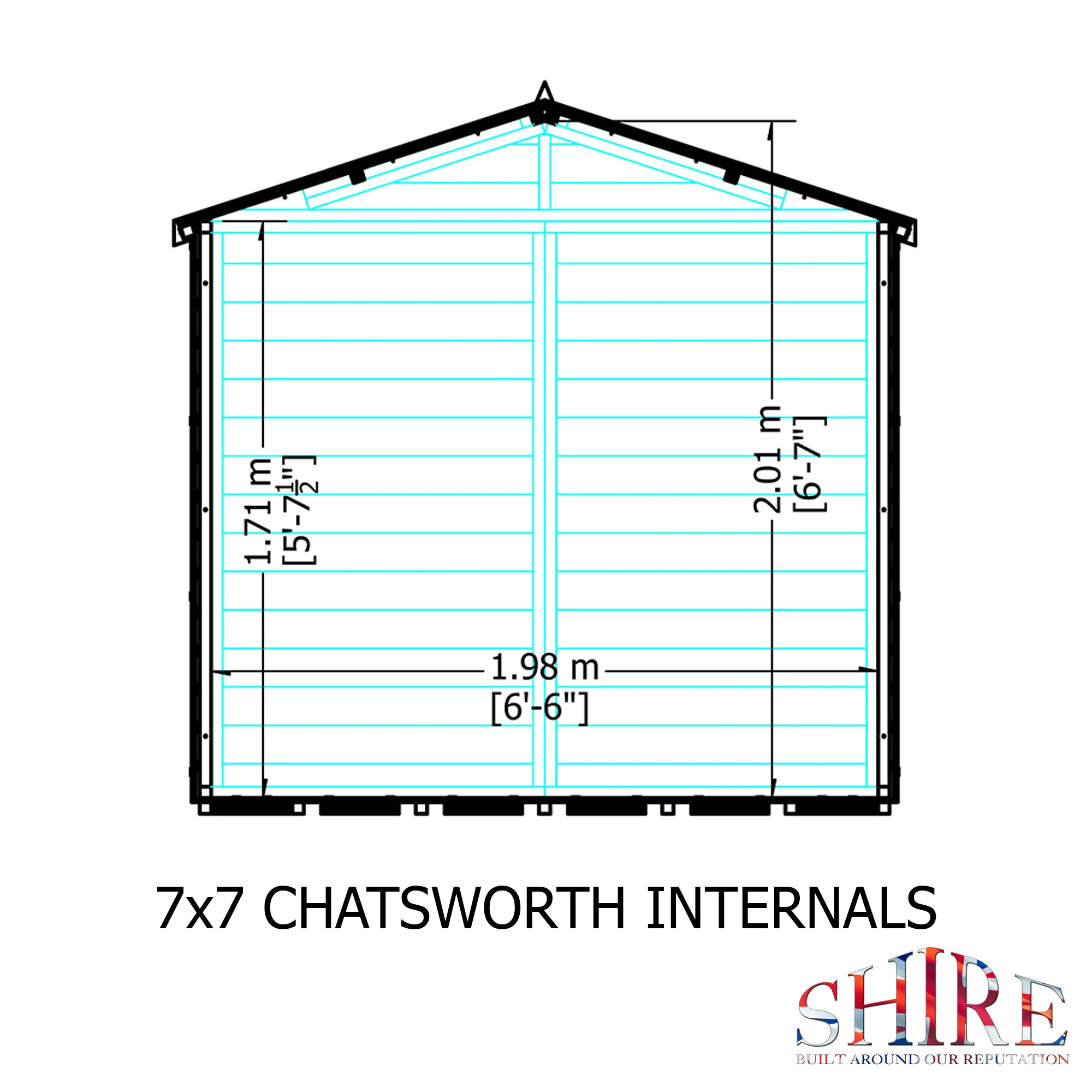 Shire Chatsworth Shiplap 7x7 Summerhouse - Image 8