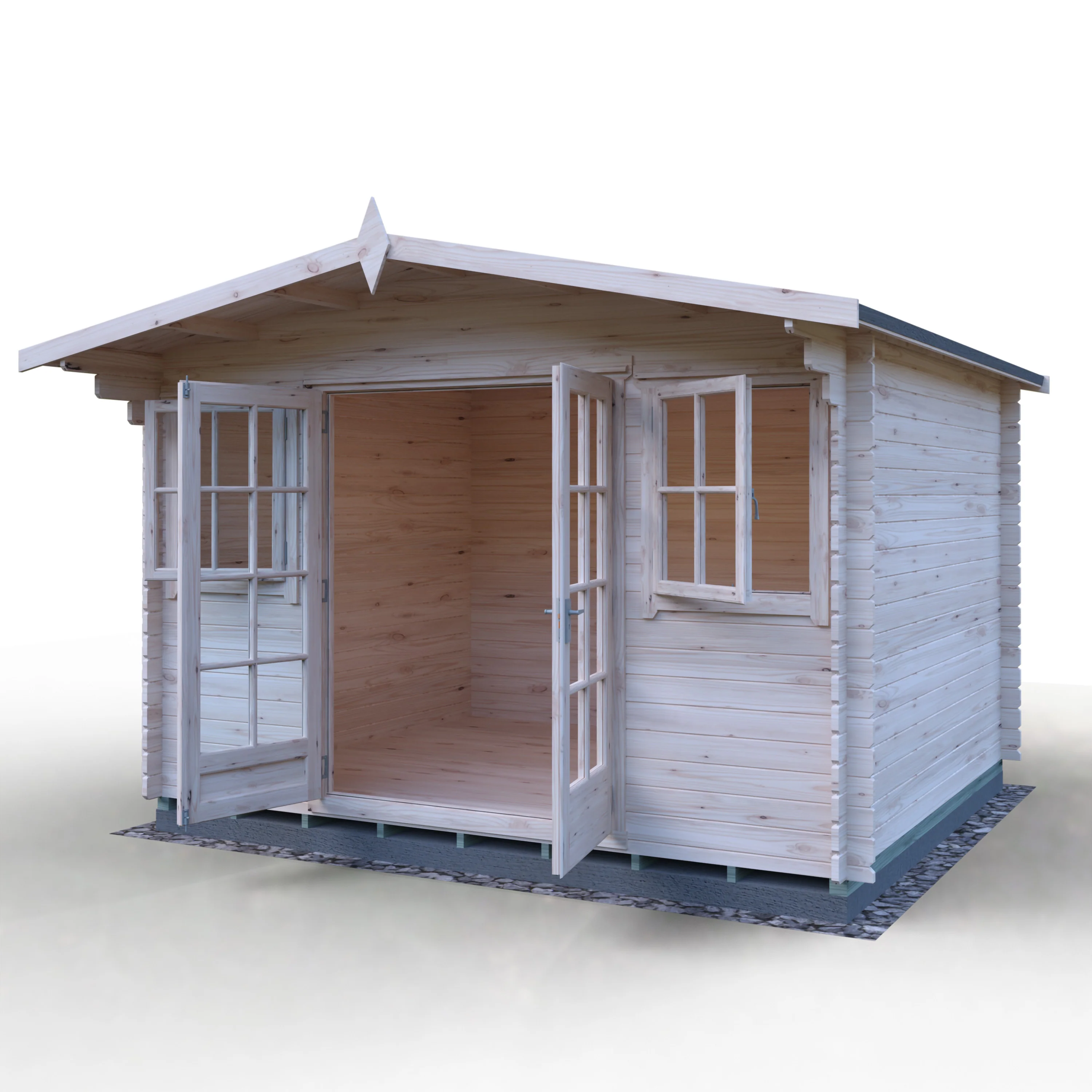 Shire Clipstone 12x10 Log Cabin - Image 26