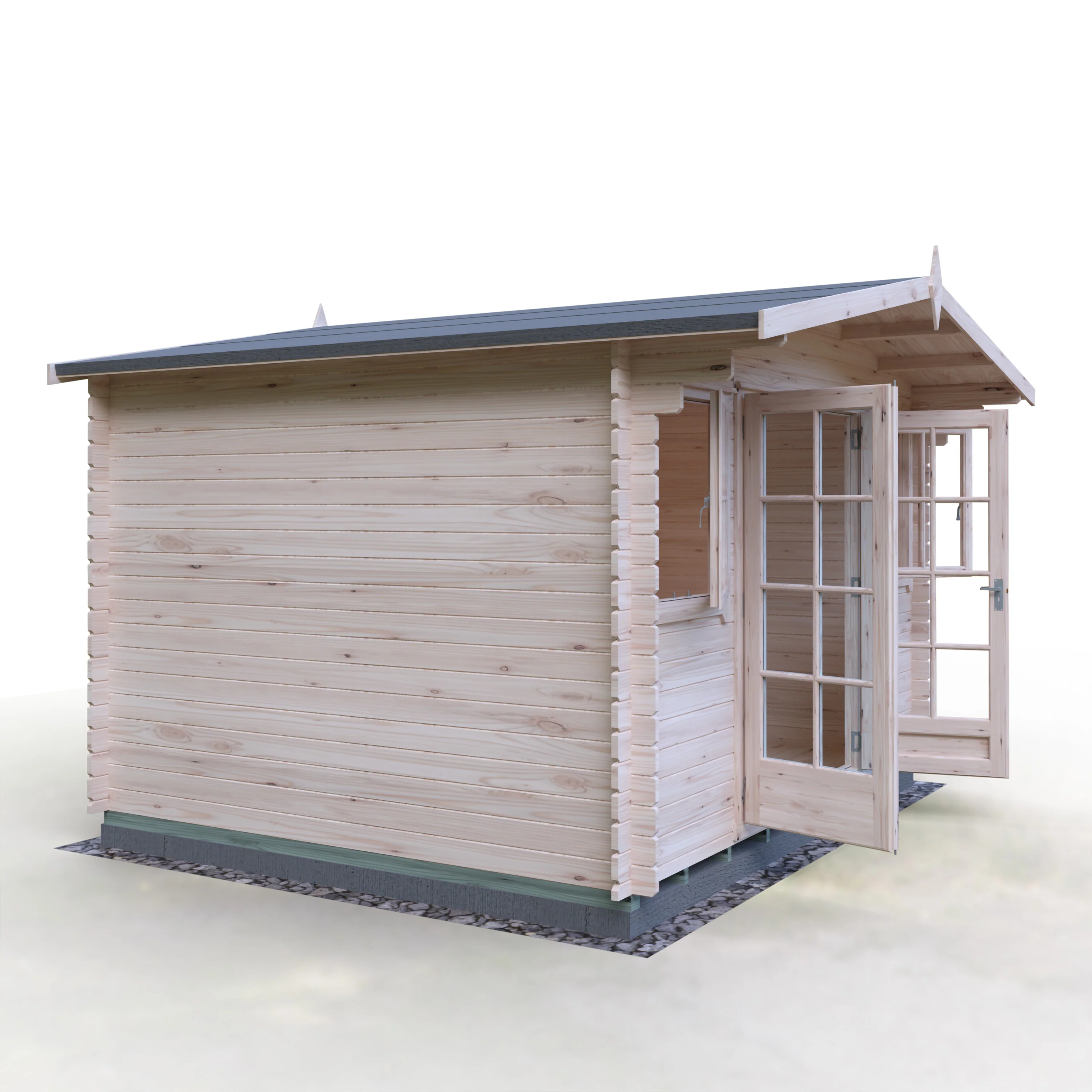Shire Clipstone 12x10 Log Cabin - Image 30