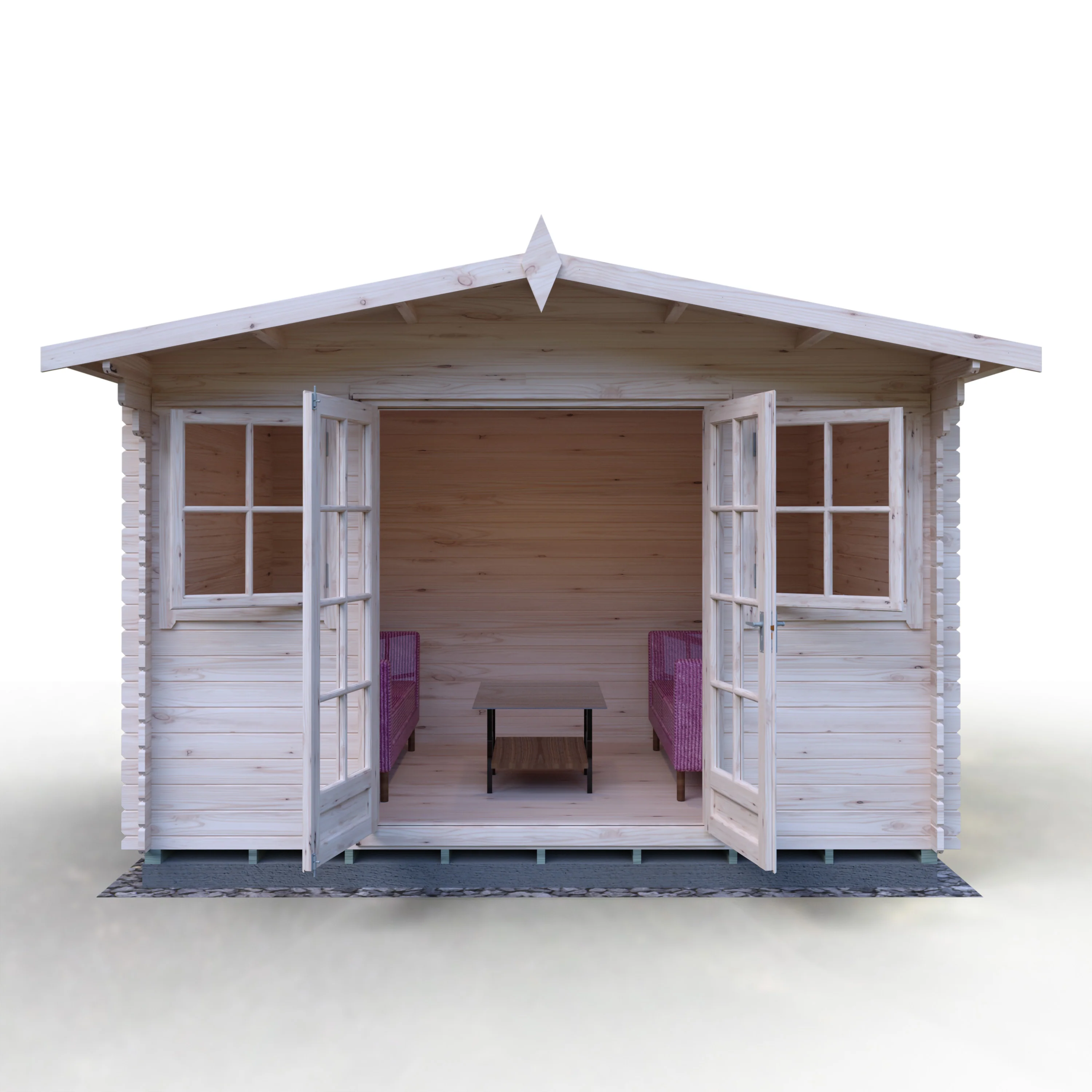 Shire Clipstone 12x10 Log Cabin - Image 33