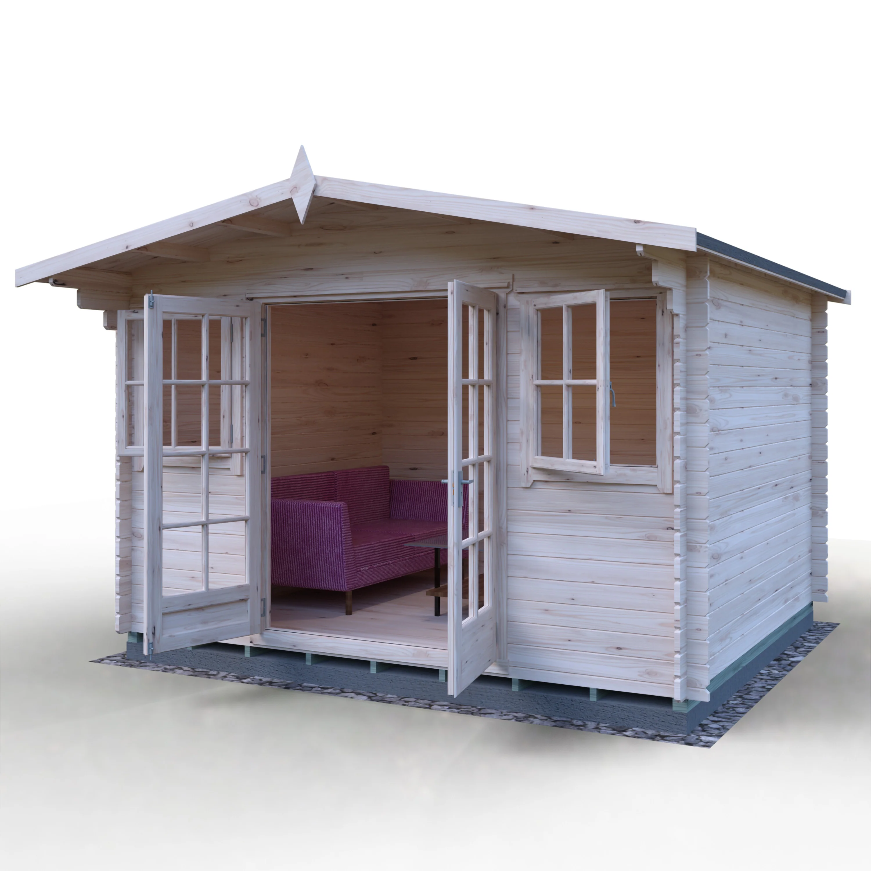 Shire Clipstone 12x10 Log Cabin - Image 34