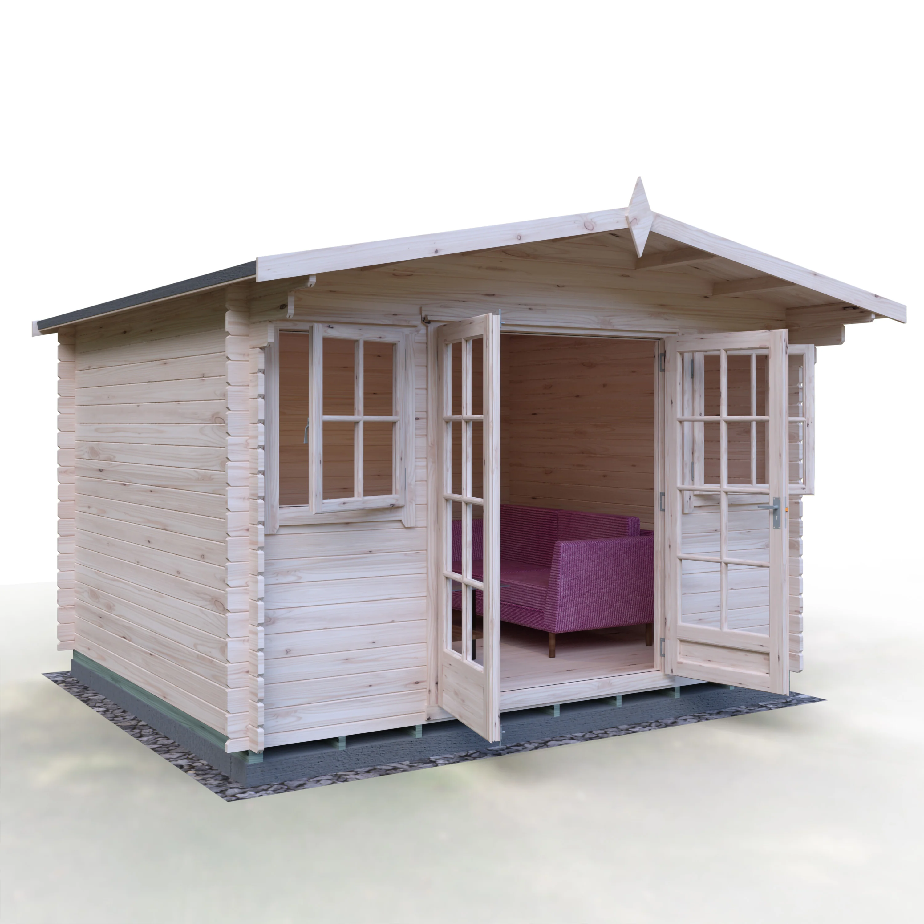 Shire Clipstone 12x10 Log Cabin - Image 37