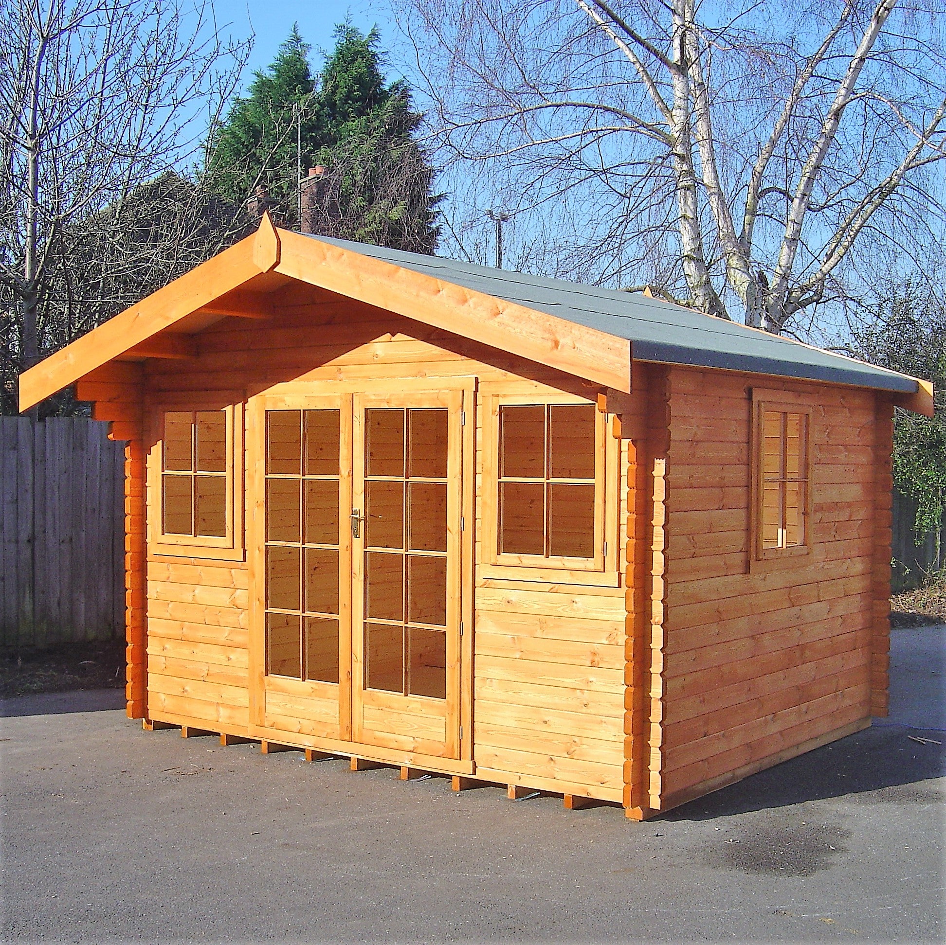 Shire Clipstone 12x10 Log Cabin - Image 38