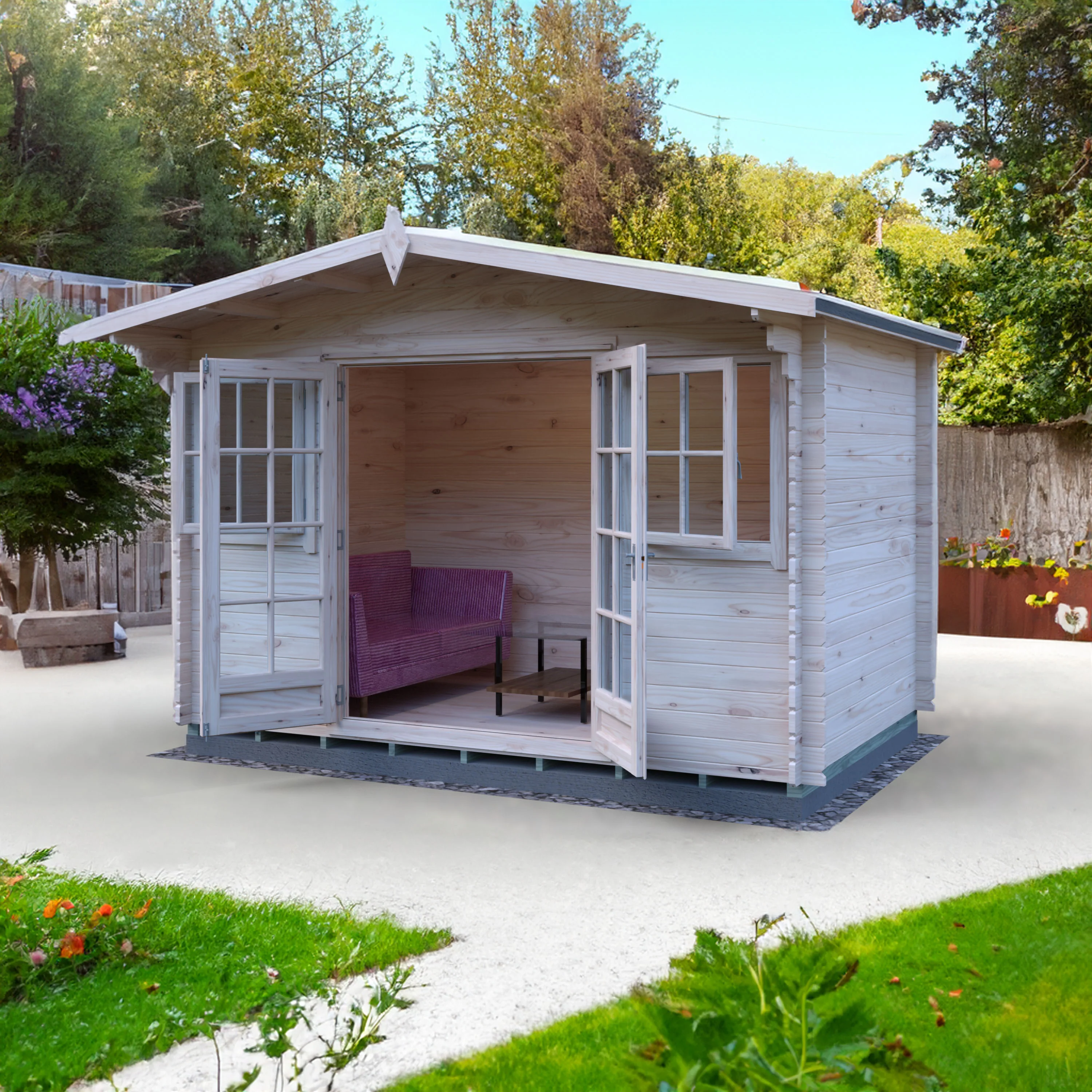 Shire Clipstone 12x8 Log Cabin - Image 26