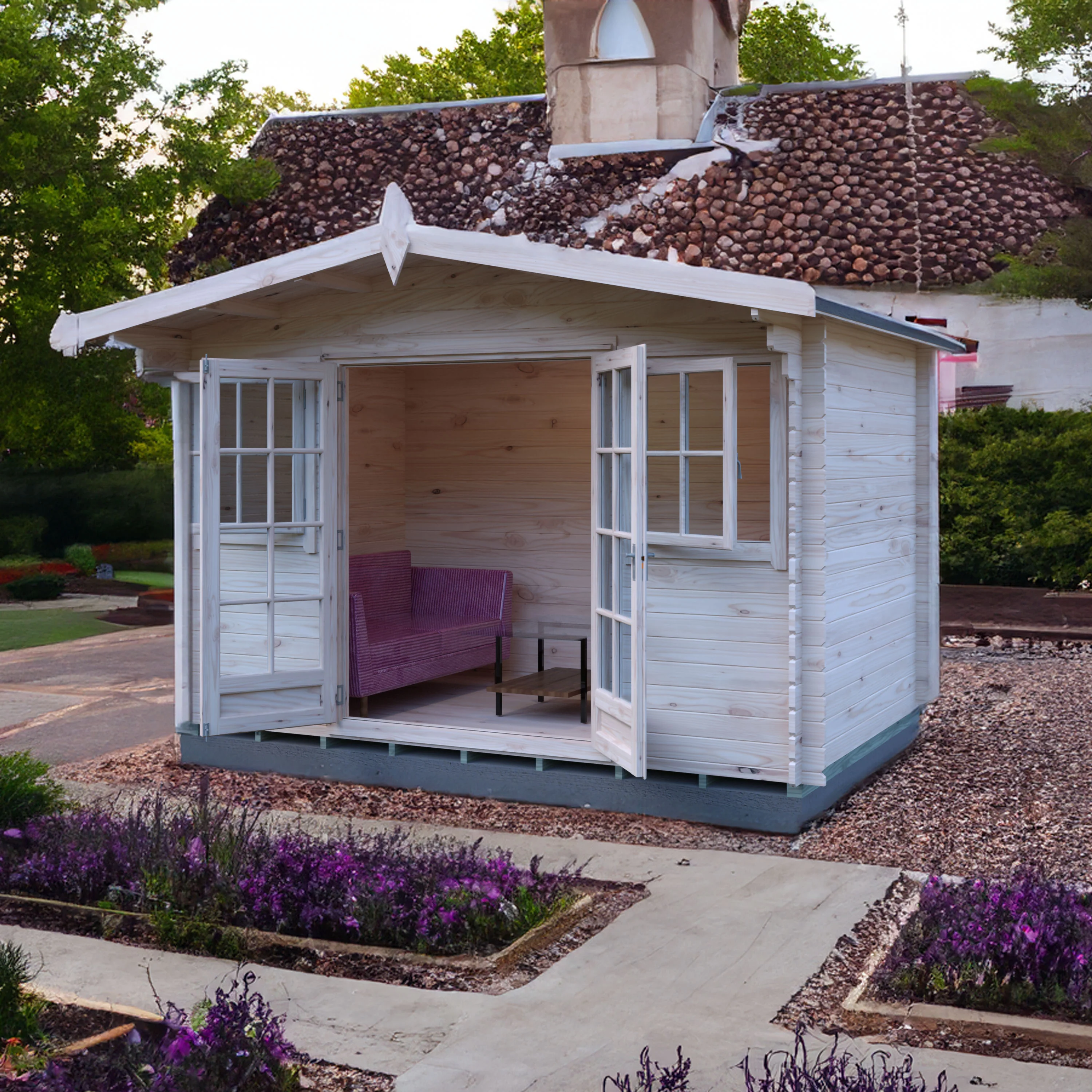 Shire Clipstone 12x8 Log Cabin - Image 27