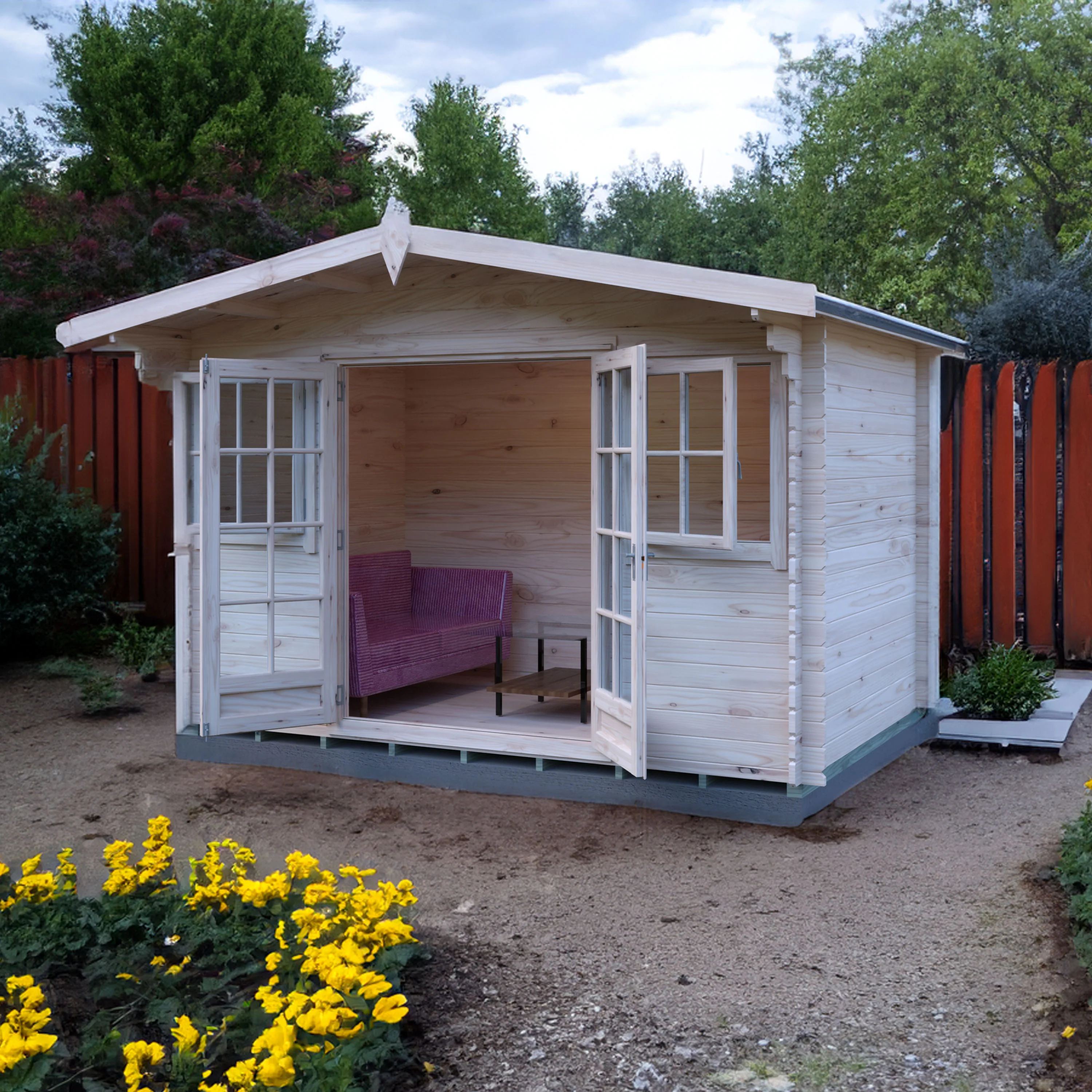Shire Clipstone 12x8 Log Cabin - Image 28
