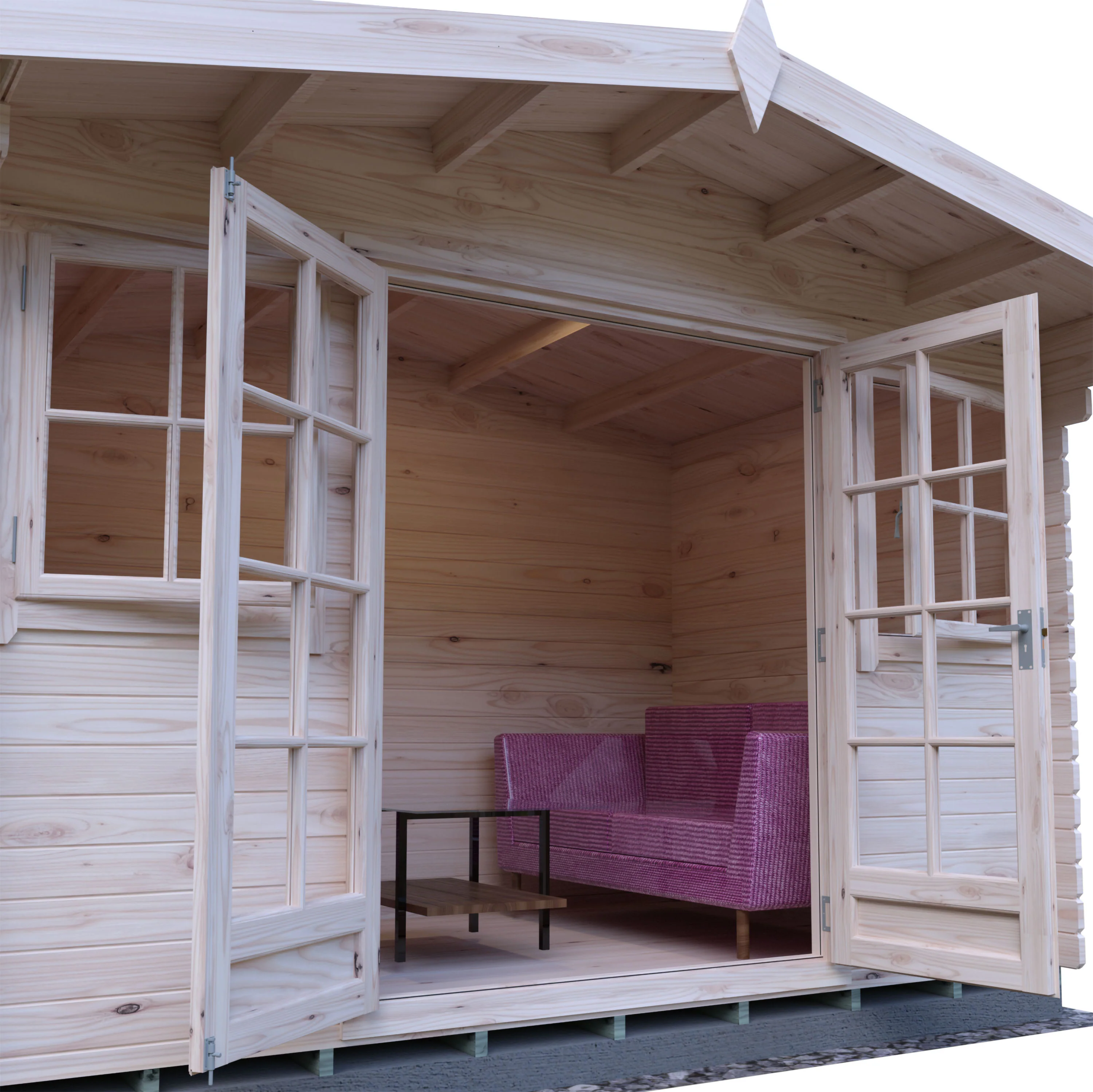 Shire Clipstone 12x8 Log Cabin - Image 34