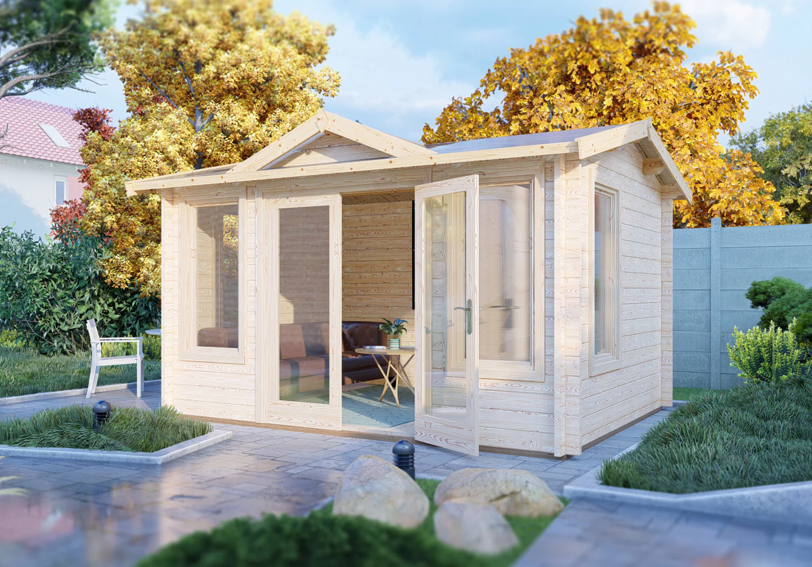 Shire Clockhouse 10x12 44mm Log Cabin