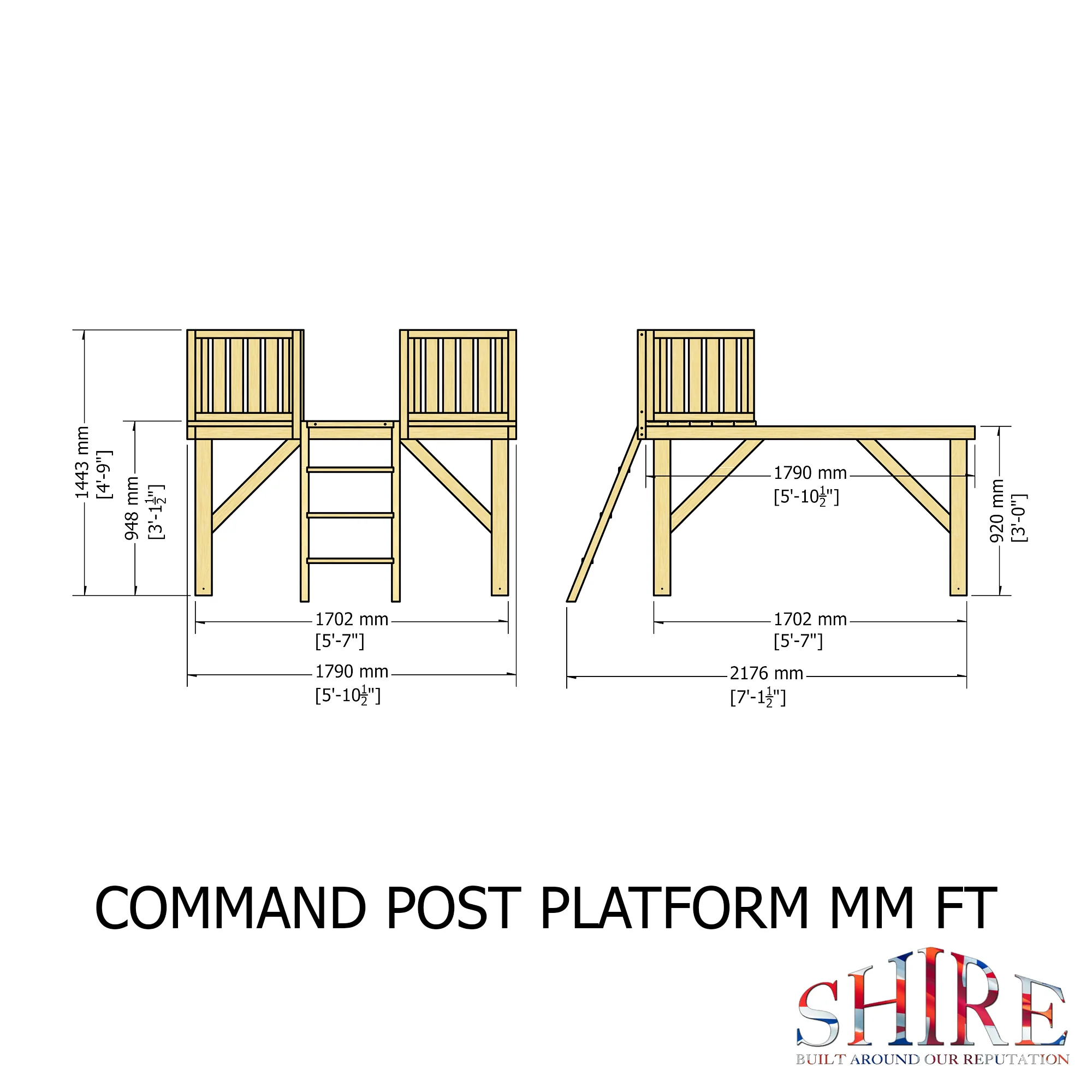 Shire Command Post + Platform Playhouse - Image 4