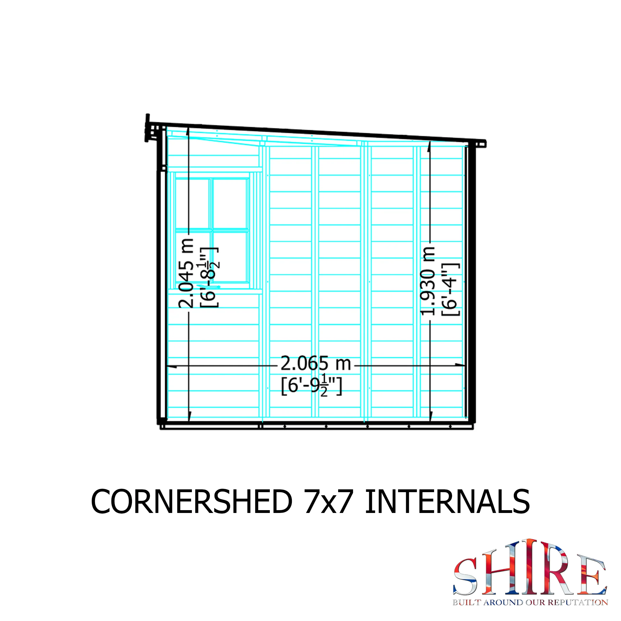 Shire Corner Shed 7x7 - Image 11