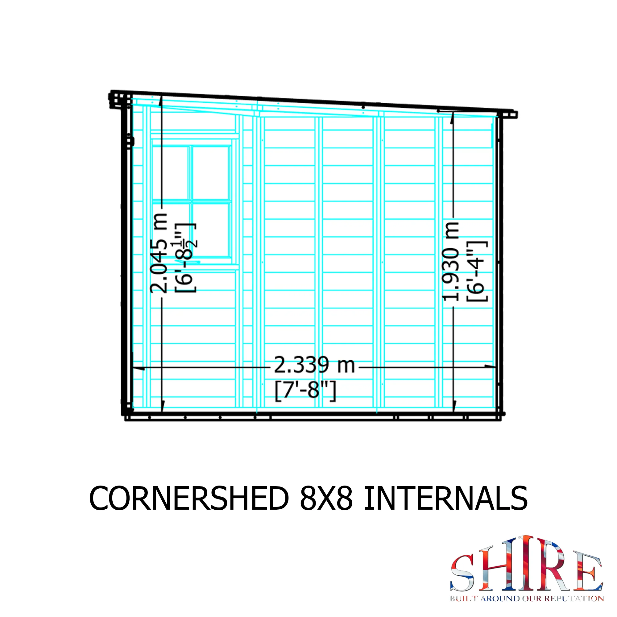 Shire Corner Shed 8x8 - Image 9