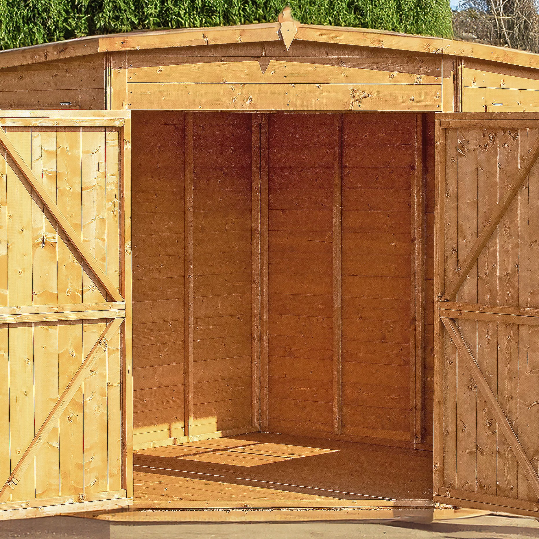 Shire Shiplap Corner Shed 10 x 10 - Image 5
