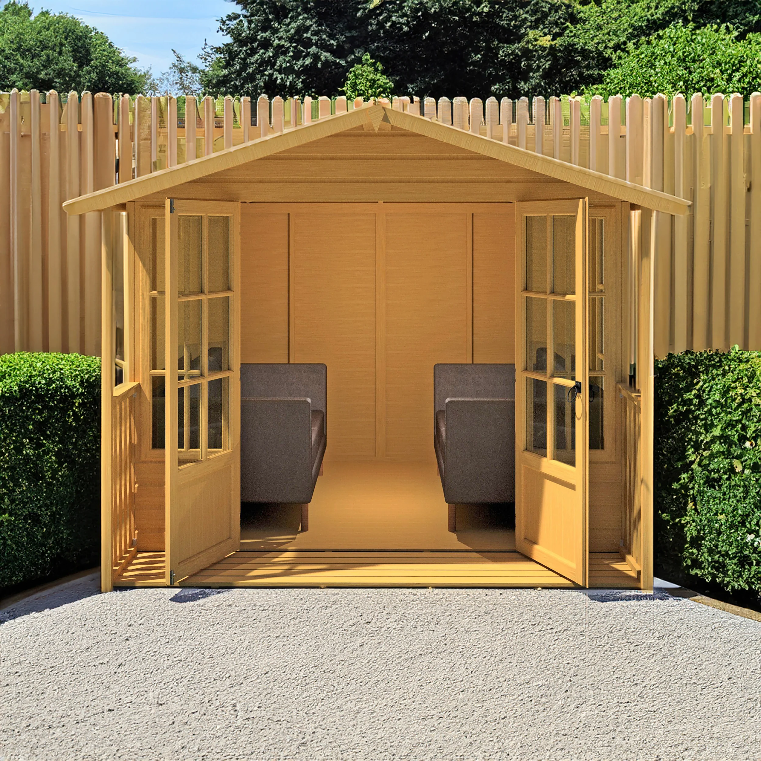 Shire Delmora 8x14 Summerhouse with Verandah - Image 2