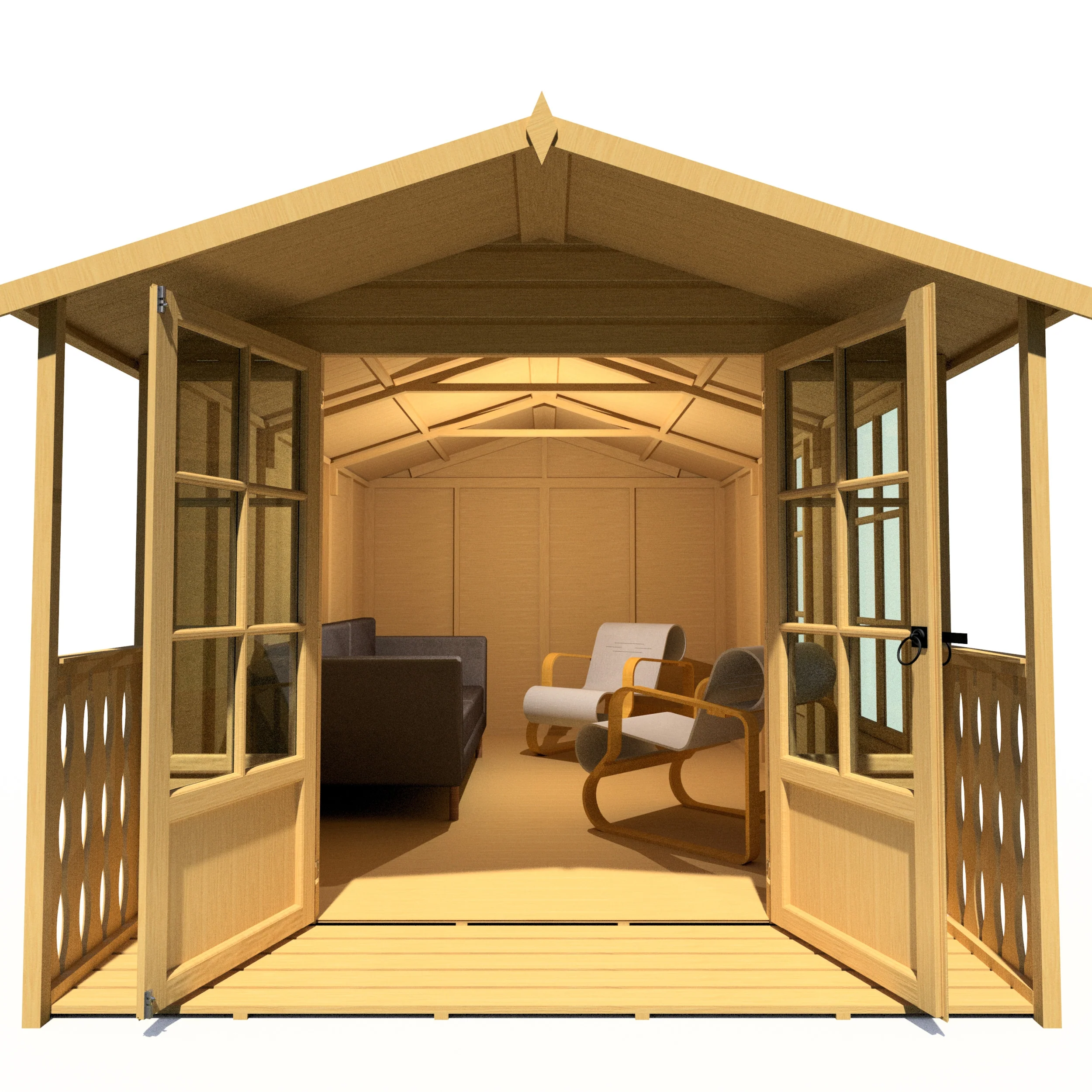 Shire Delmora 8x14 Summerhouse with Verandah - Image 5