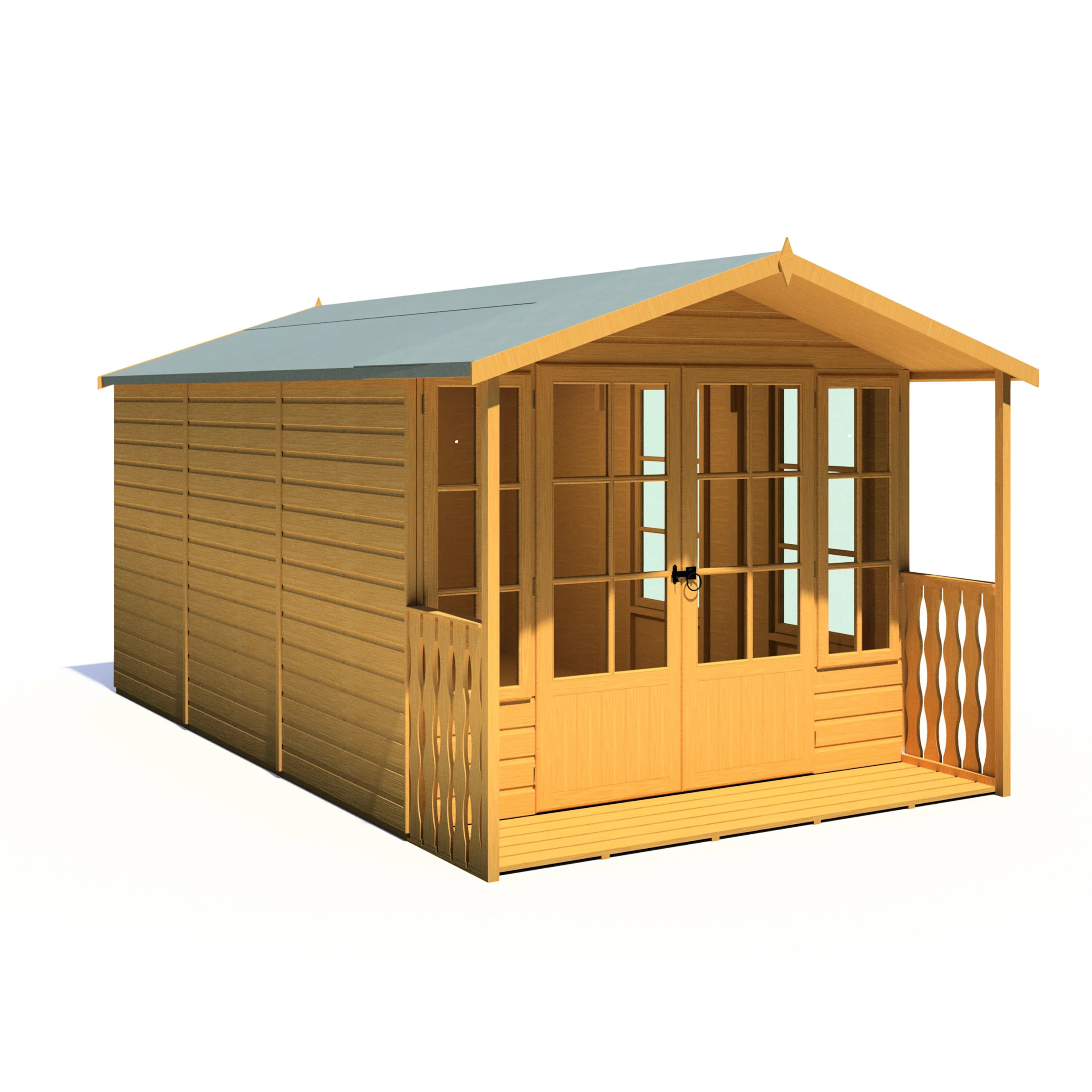 Shire Delmora 8x14 Summerhouse with Verandah - Image 9