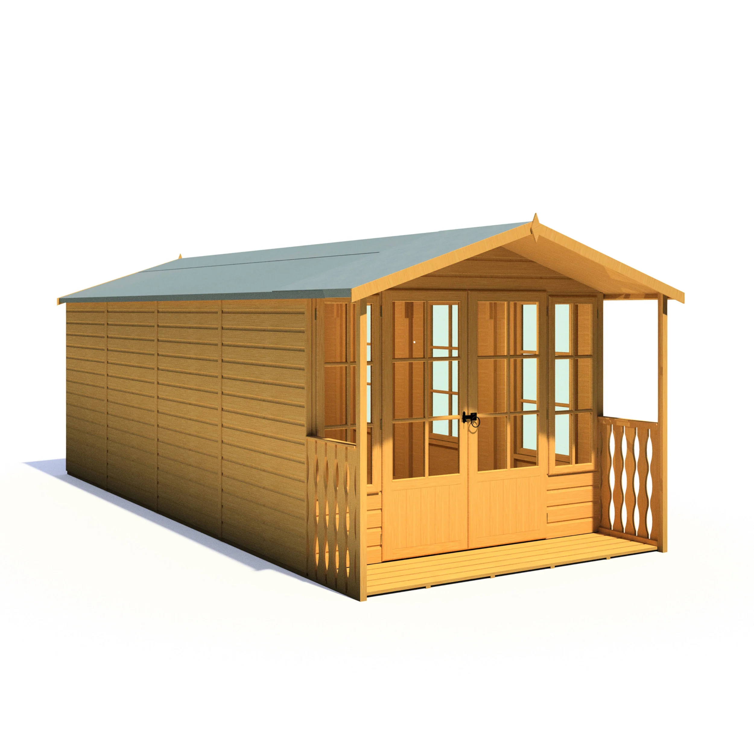 Shire Delmora 8x18 Summerhouse with Verandah - Image 10