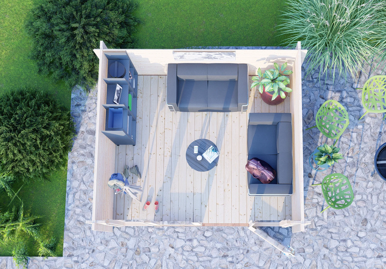 Shire Faversham 10x10 44mm Log Cabin - Image 2