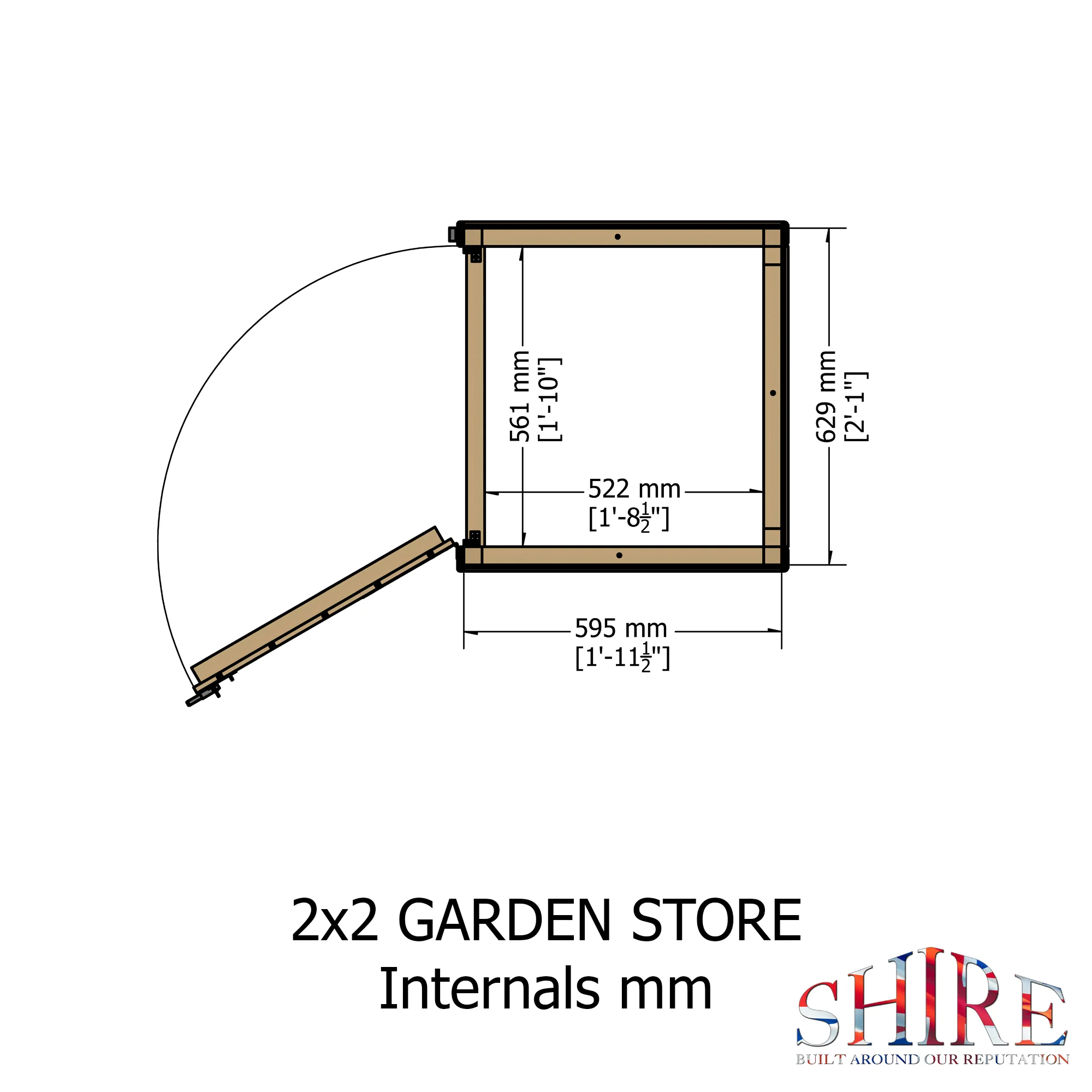 Shire Garden Store Shiplap 2x2 Pressure Treated - Image 4