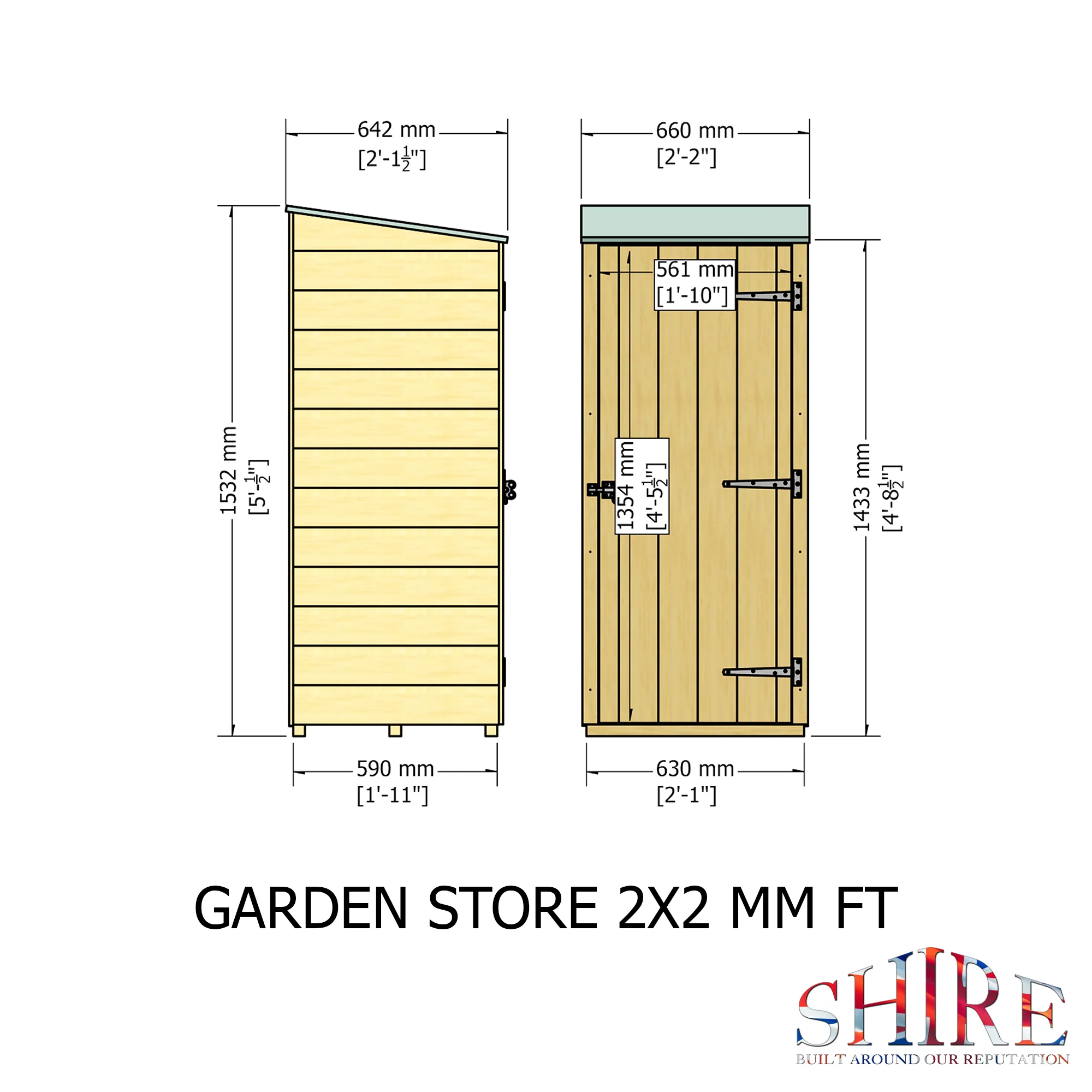 Shire Garden Store Shiplap 2x2 Pressure Treated - Image 5