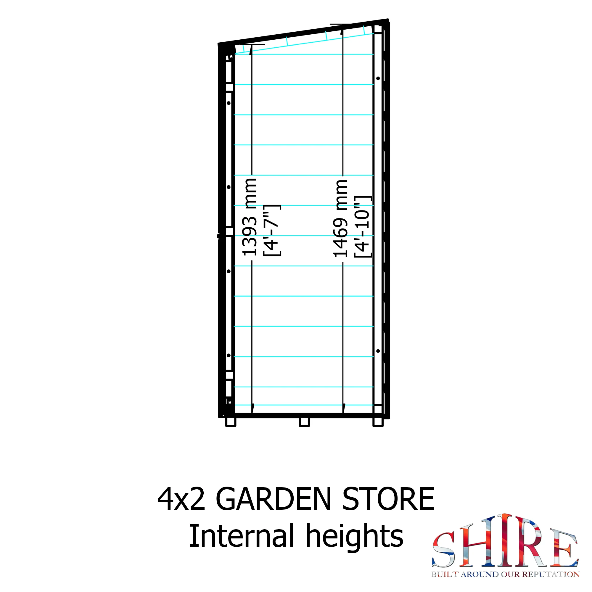 Shire Garden Store Shiplap 4x2 - Image 6
