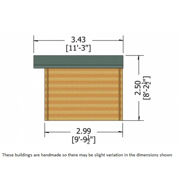Shire Hale 12x10 28mm Log Cabin - Image 2