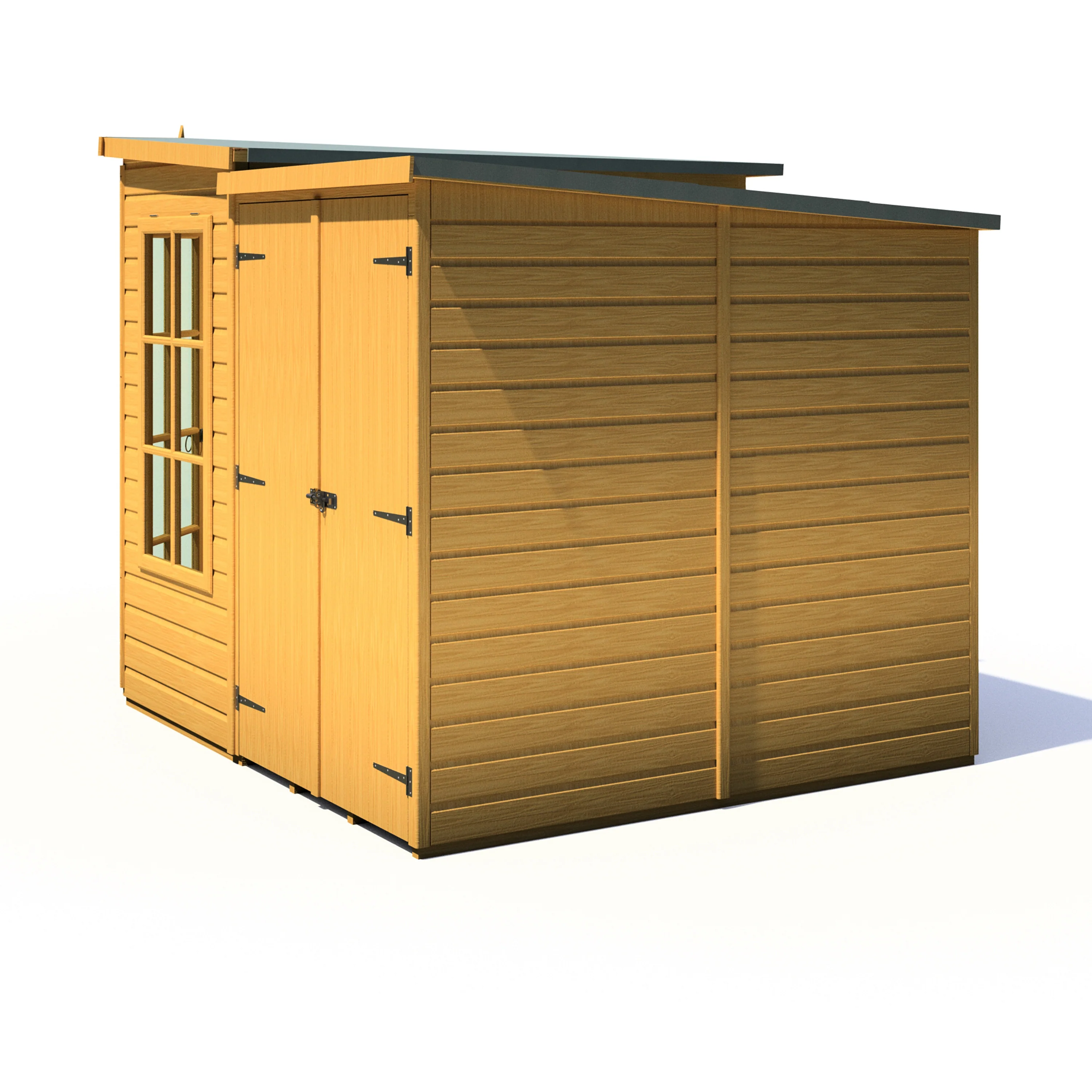 Shire Hampton 7x11 Corner Summerhouse with Side Shed - Image 7