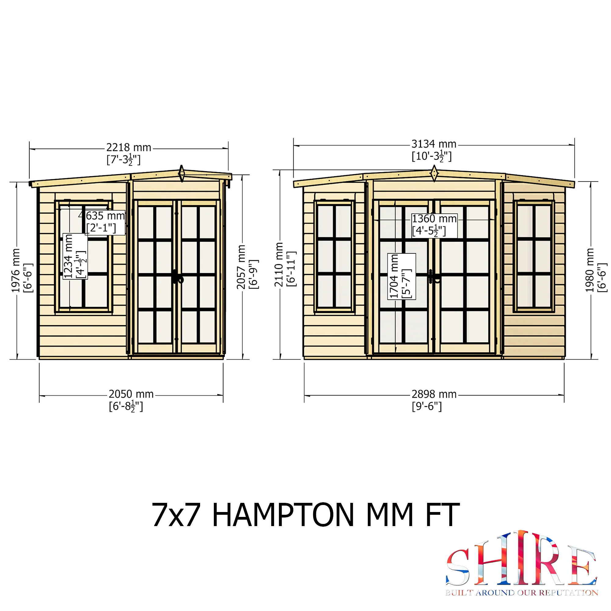 Shire Hampton 7x7 Summer House - Image 4