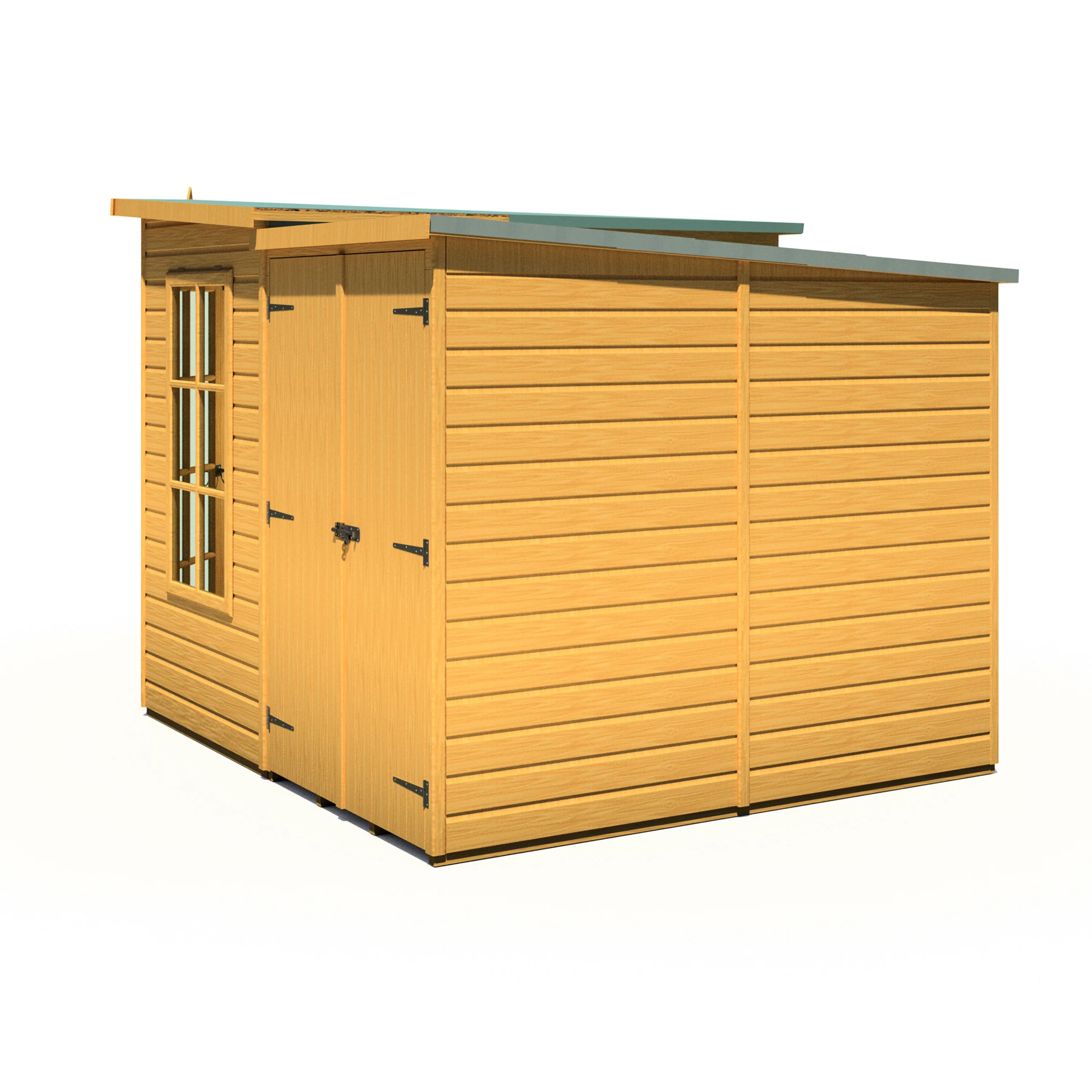 Shire Hampton 8x12 Corner Summerhouse with Side Shed - Image 8