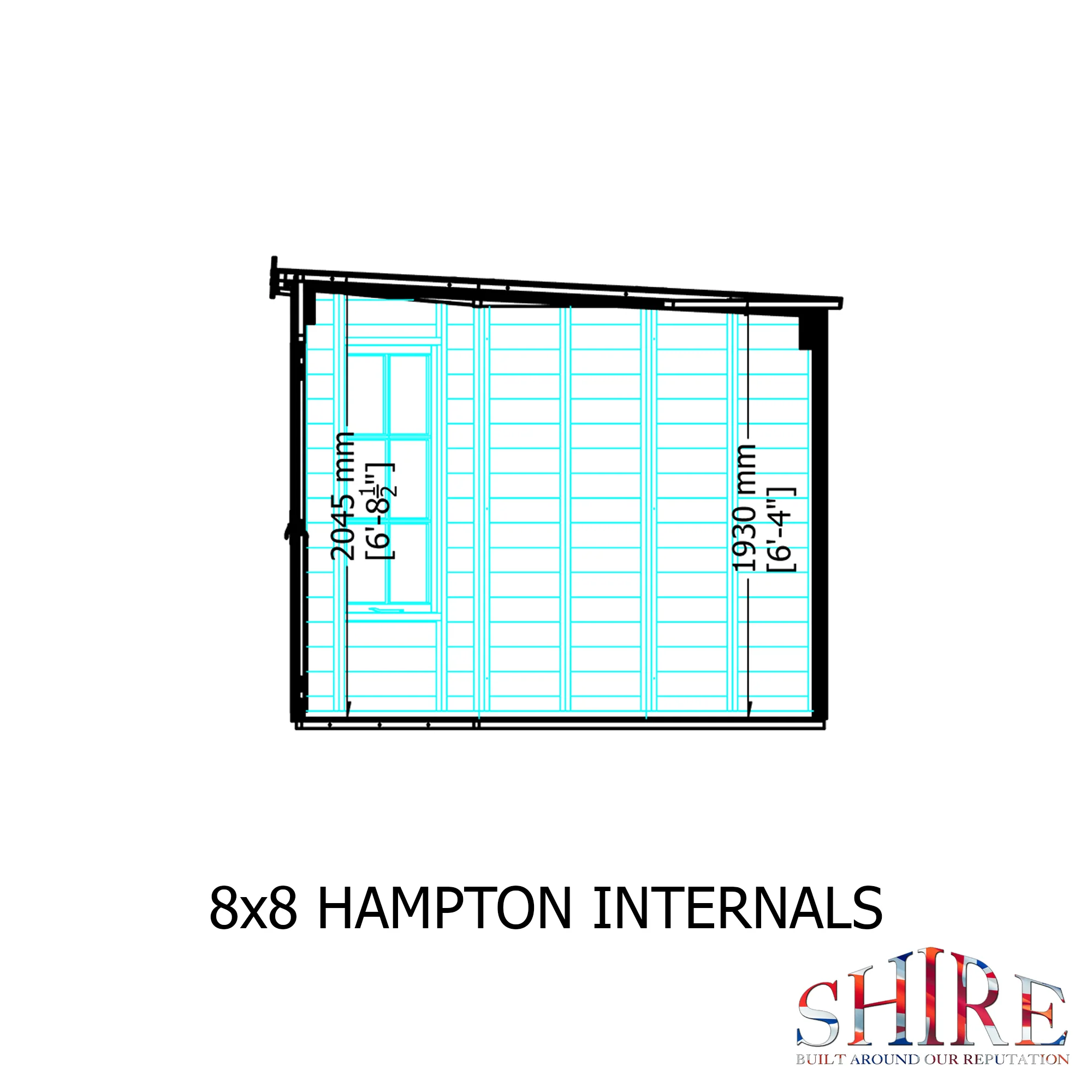 Shire Hampton 8x8 Summer House - Image 11