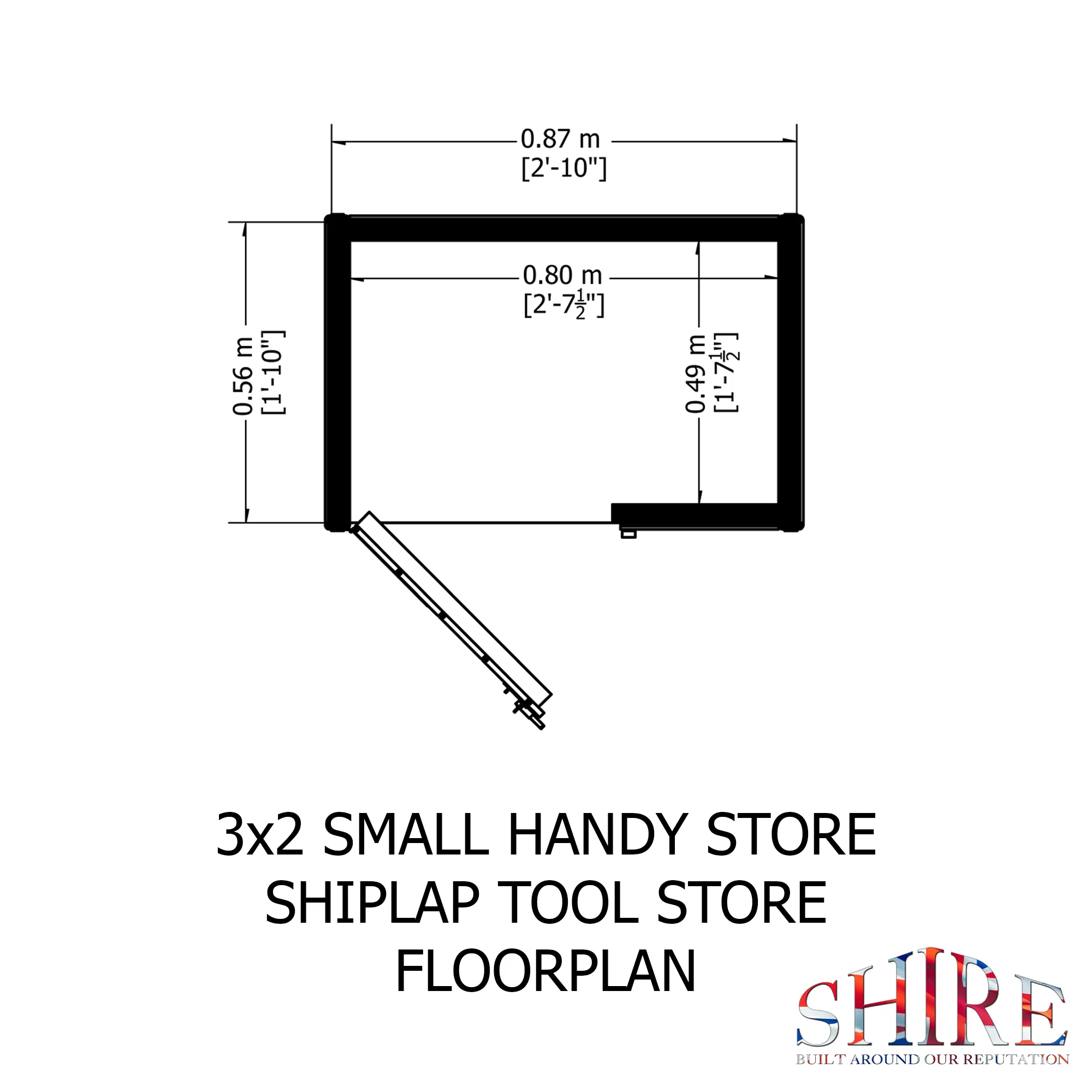 Shire Handy Store 3x2 Shiplap Pressure Treated - Image 4