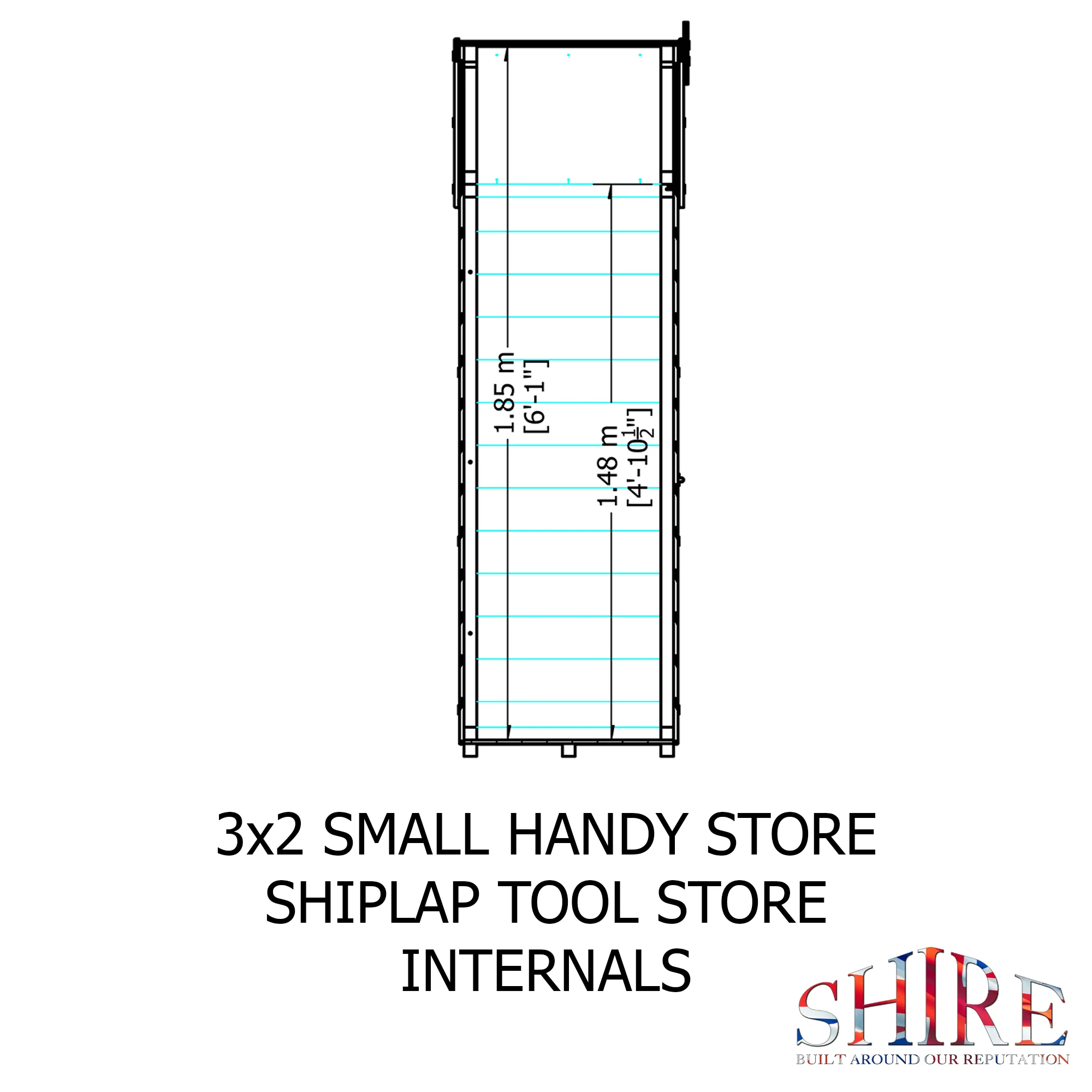 Shire Handy Store 3x2 Shiplap Pressure Treated - Image 6