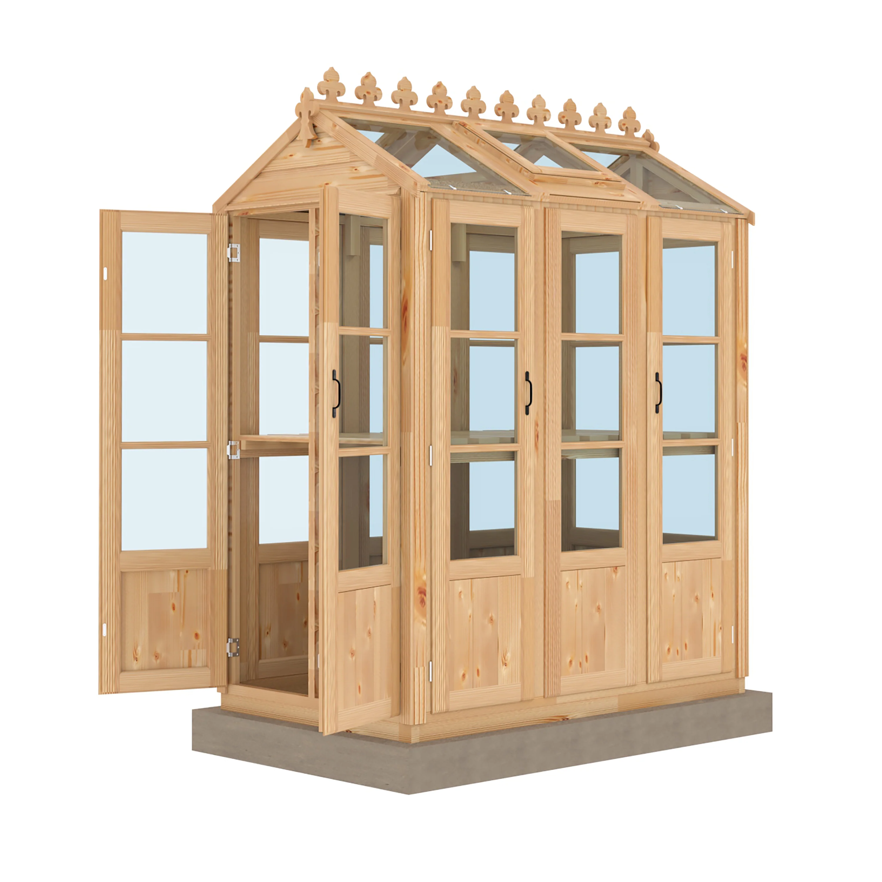 Shire Hemsby 4x6 Wooden Greenhouse - Image 10