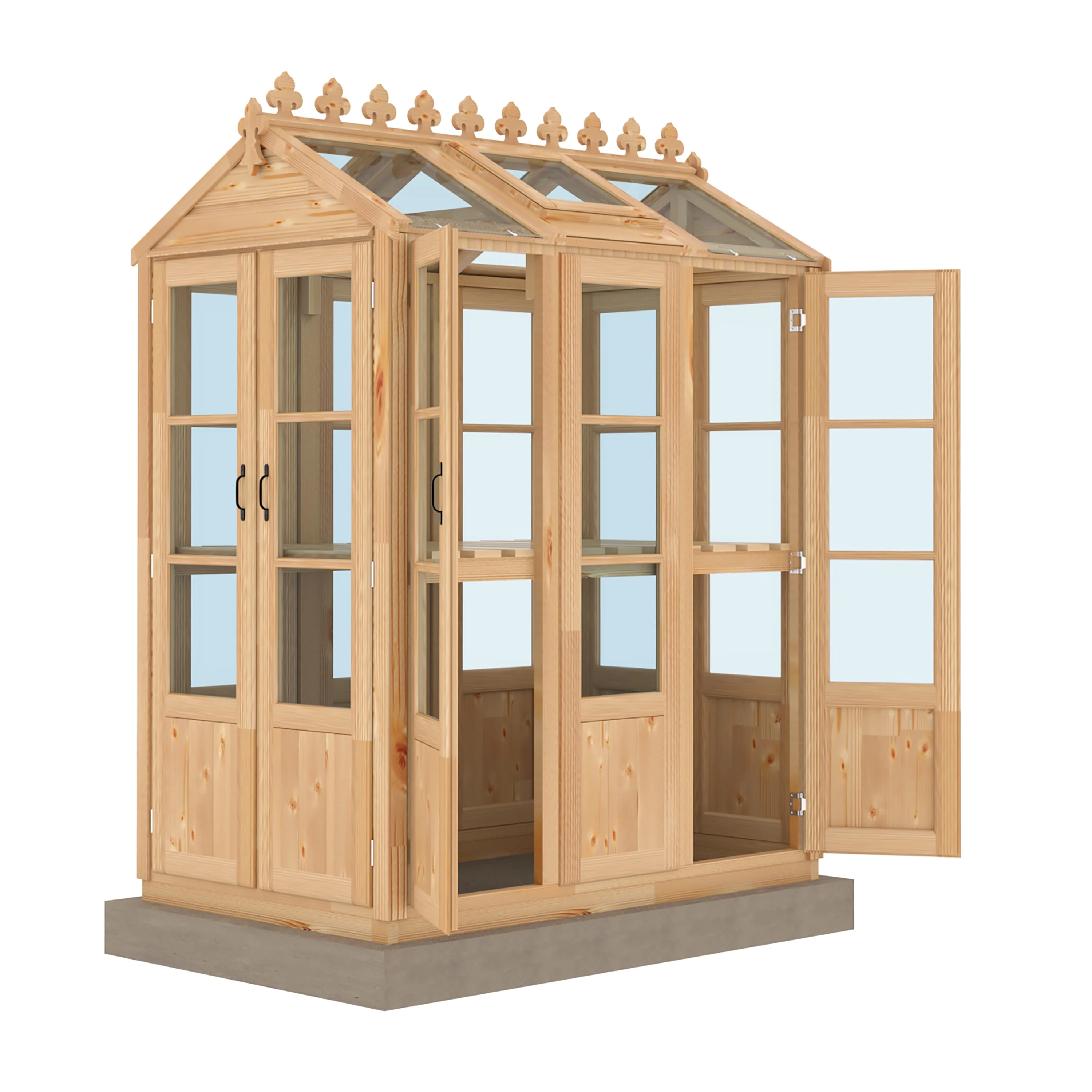 Shire Hemsby 4x6 Wooden Greenhouse - Image 11