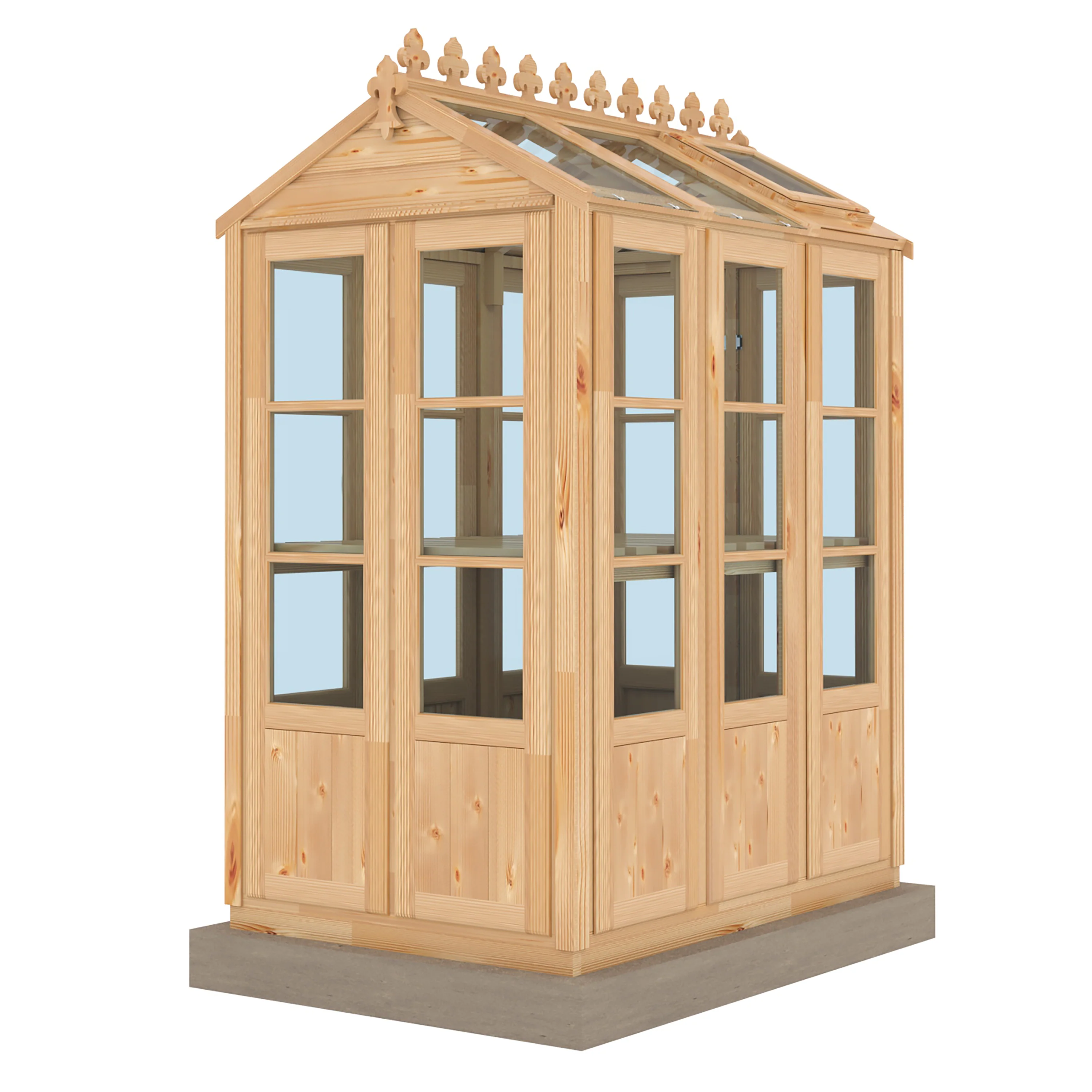 Shire Hemsby 4x6 Wooden Greenhouse - Image 8
