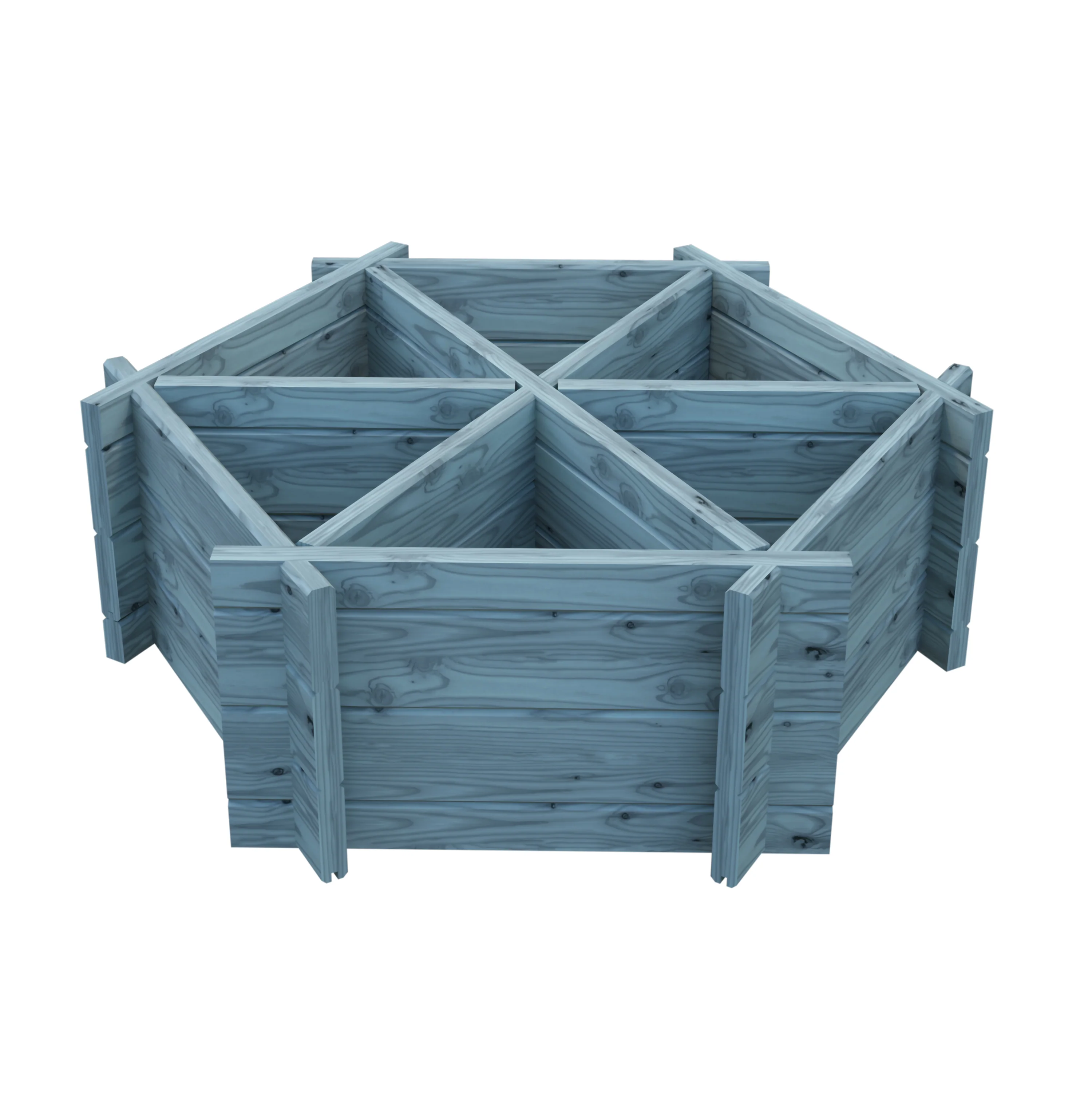 Shire Hexagonal Planter Pressure Treated with 6 Segments - Image 6