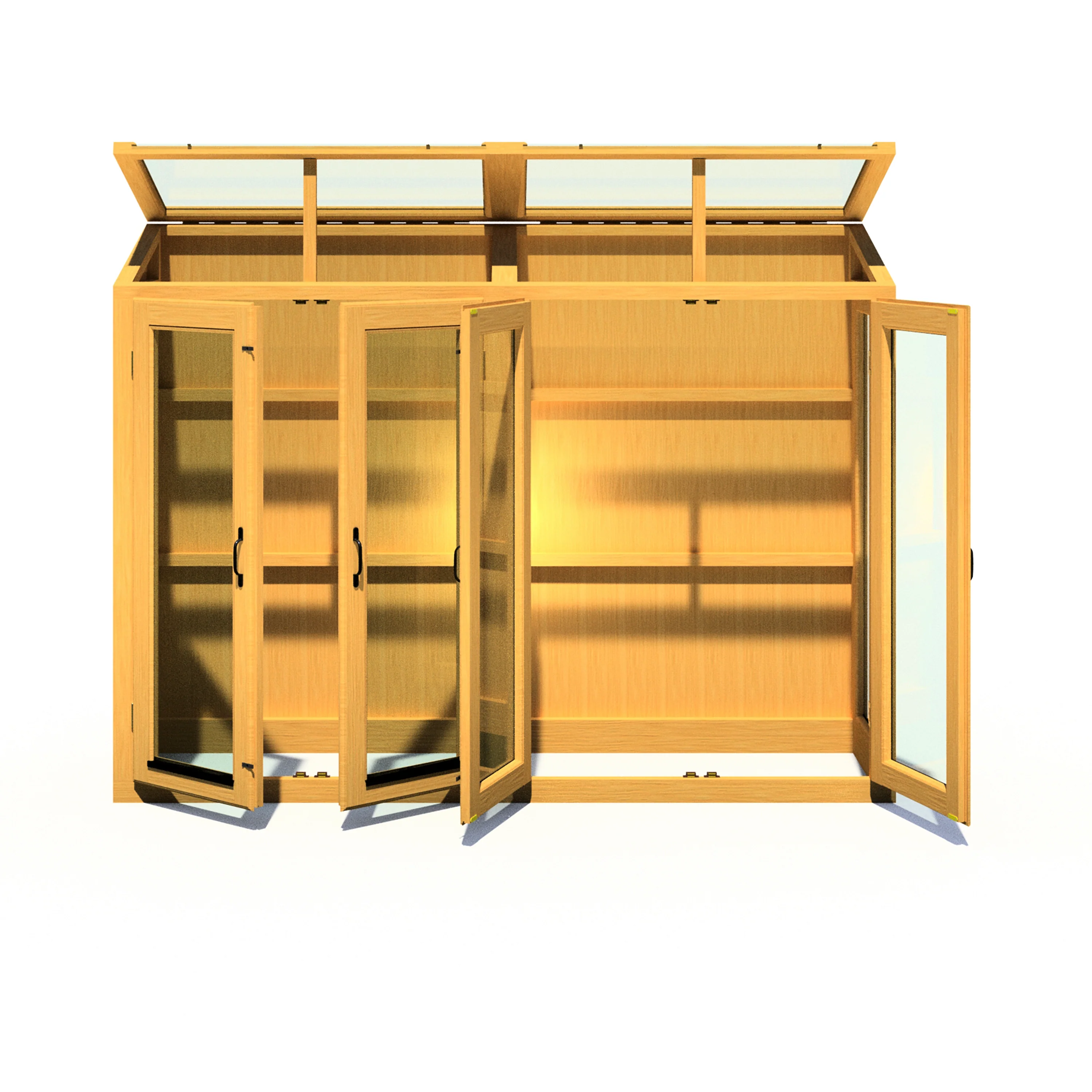 Shire Heydon 7x2 Wooden Greenhouse - Image 2