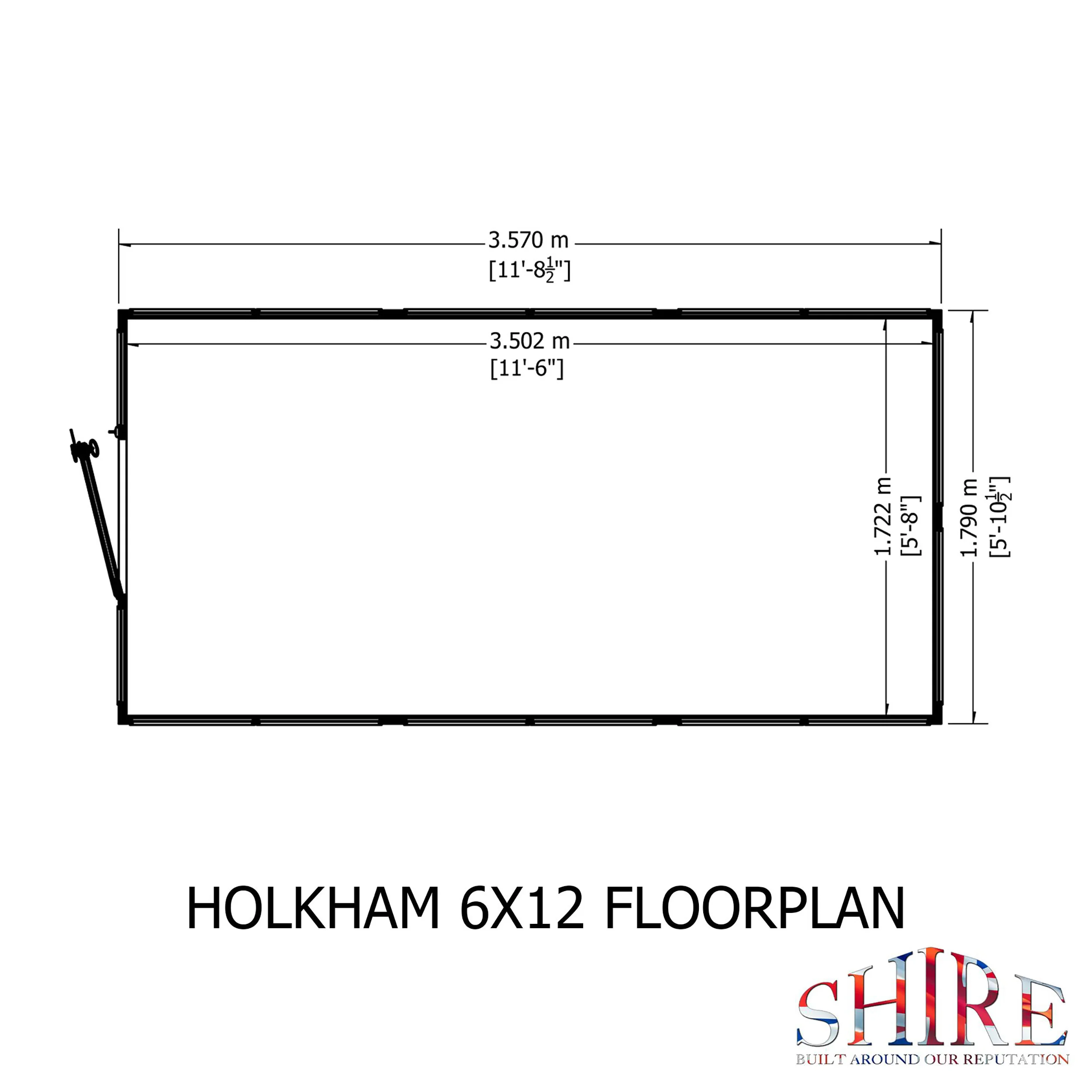 Shire Holkham 6x12 Wooden Greenhouse - Image 10