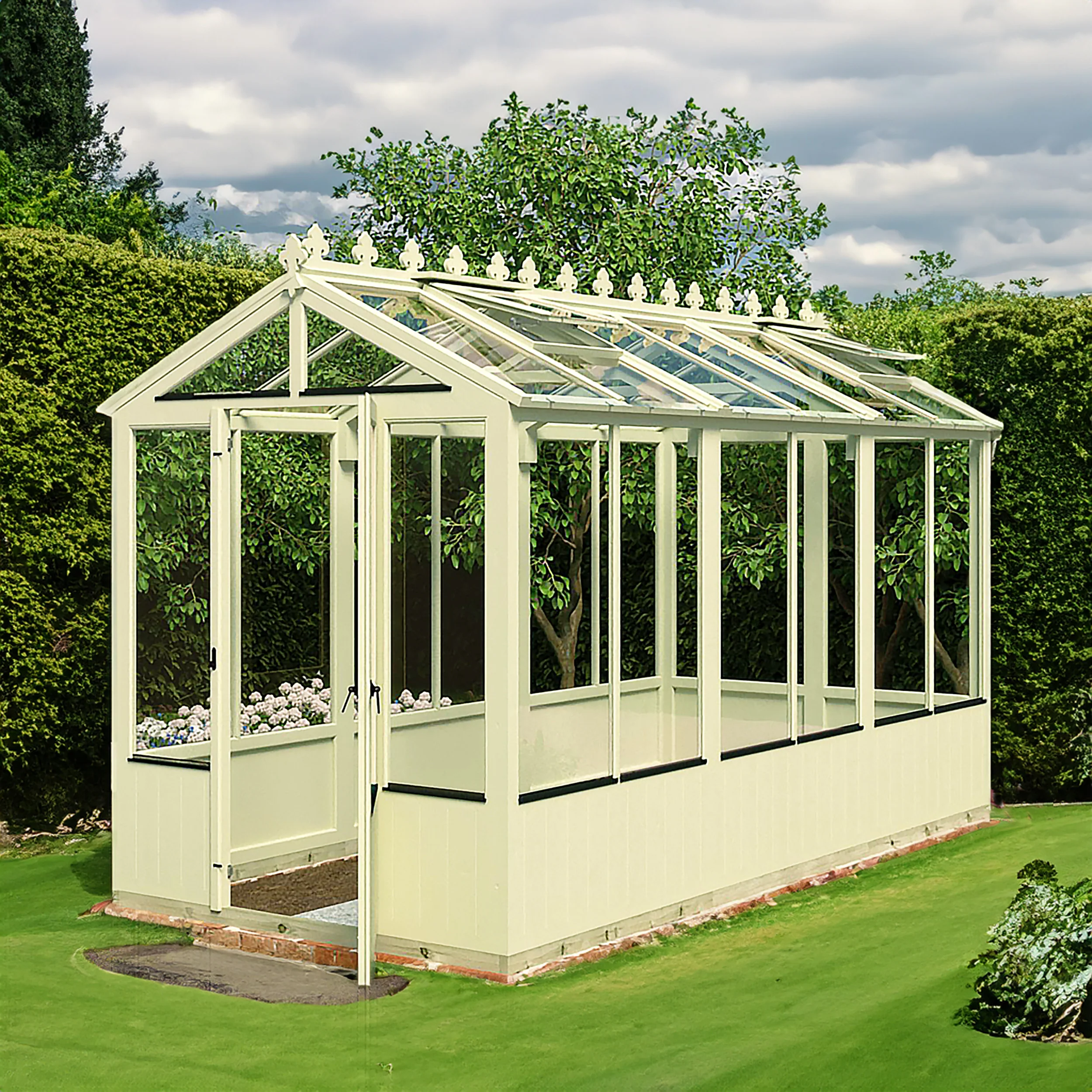 Shire Holkham 6x12 Wooden Greenhouse - Image 11